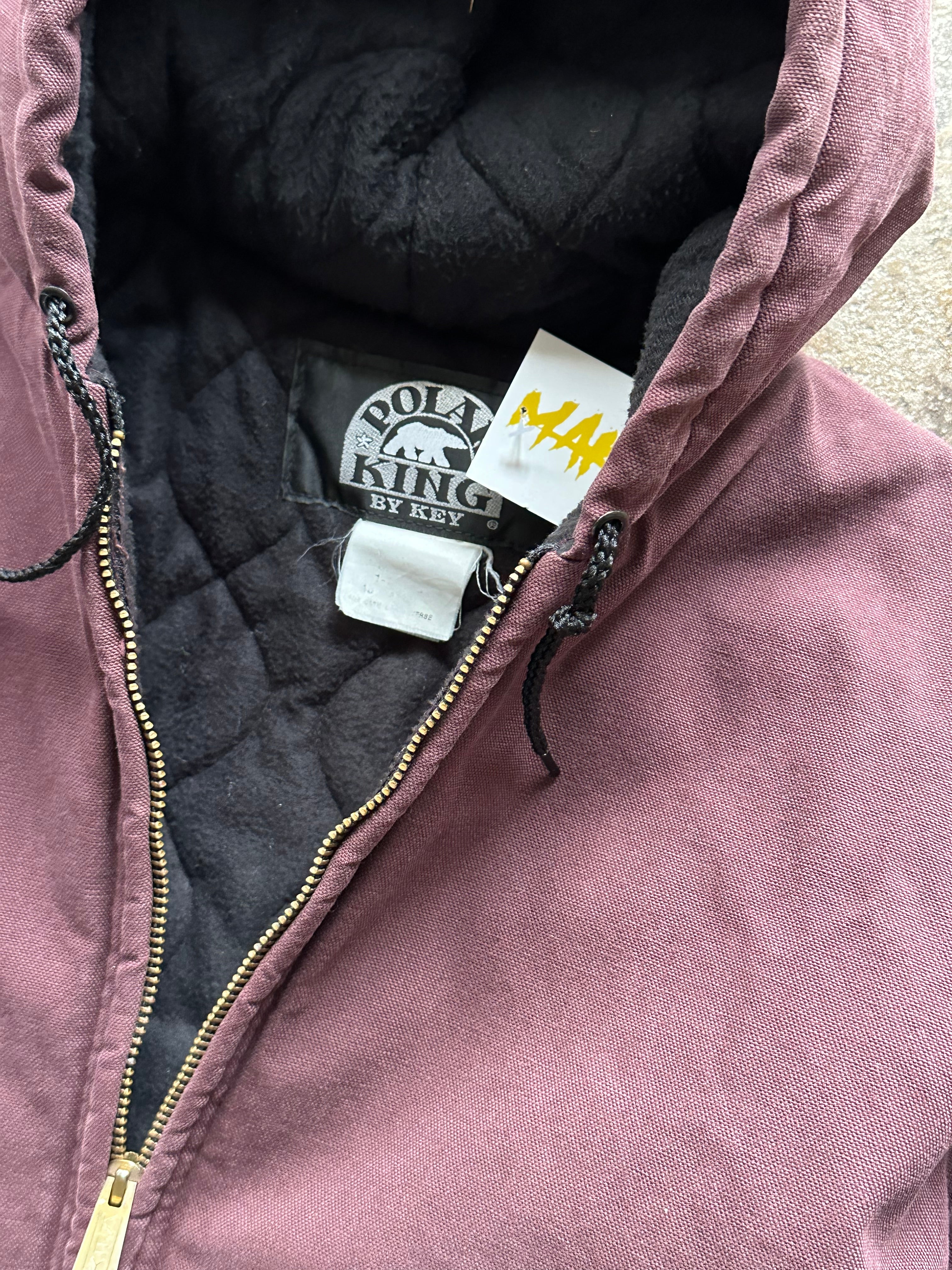 L - Polar King Duck Canvas Work Jacket – Burgundy