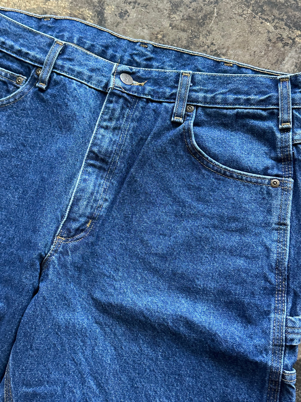 36x30 - Carhartt Blue Denim Carpenter Pants