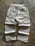 32x28 - Carhartt Light Khaki Utility Work Pants