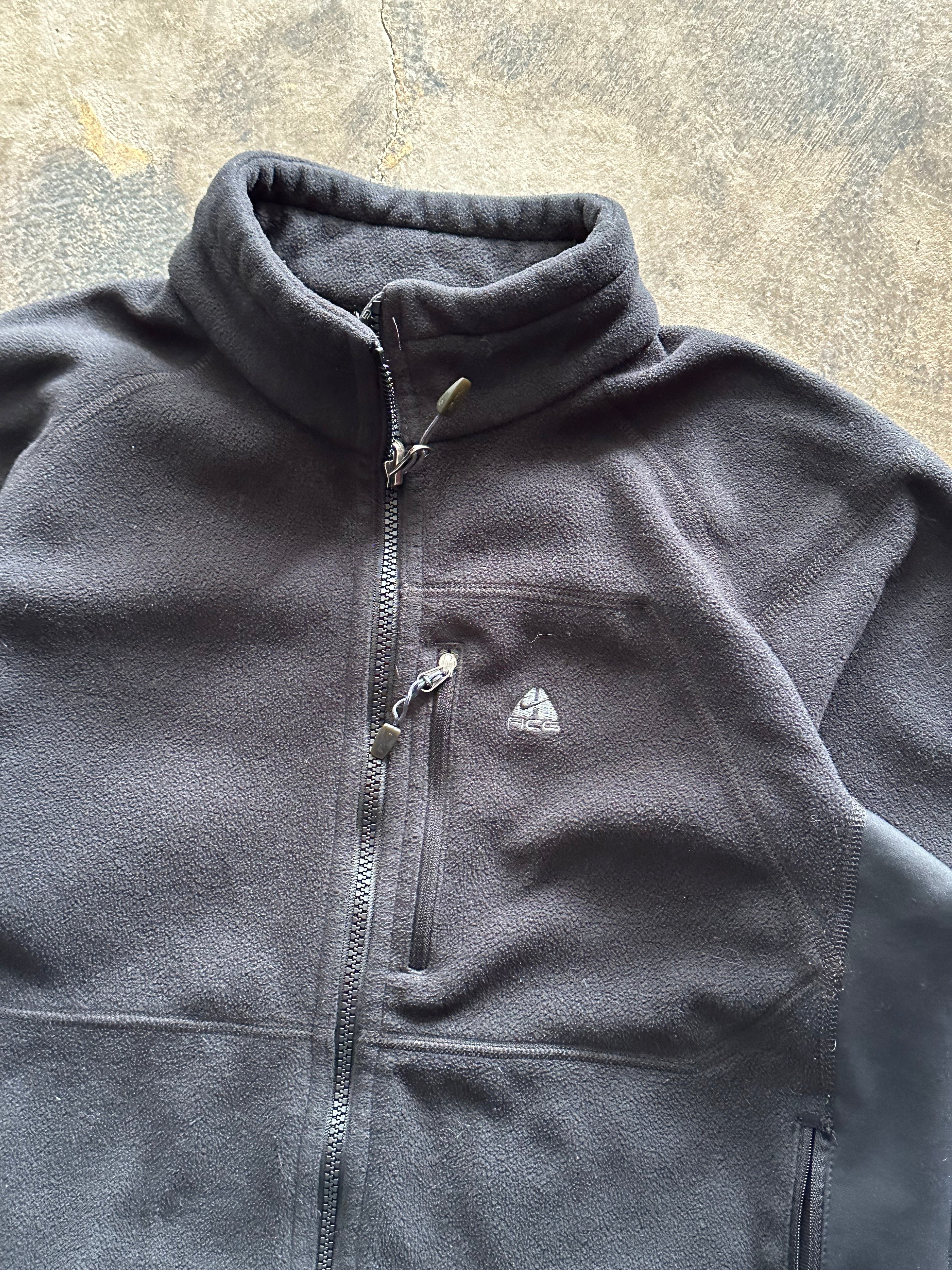 S - Nike ACG Fleece Full-Zip Jacket – Black
