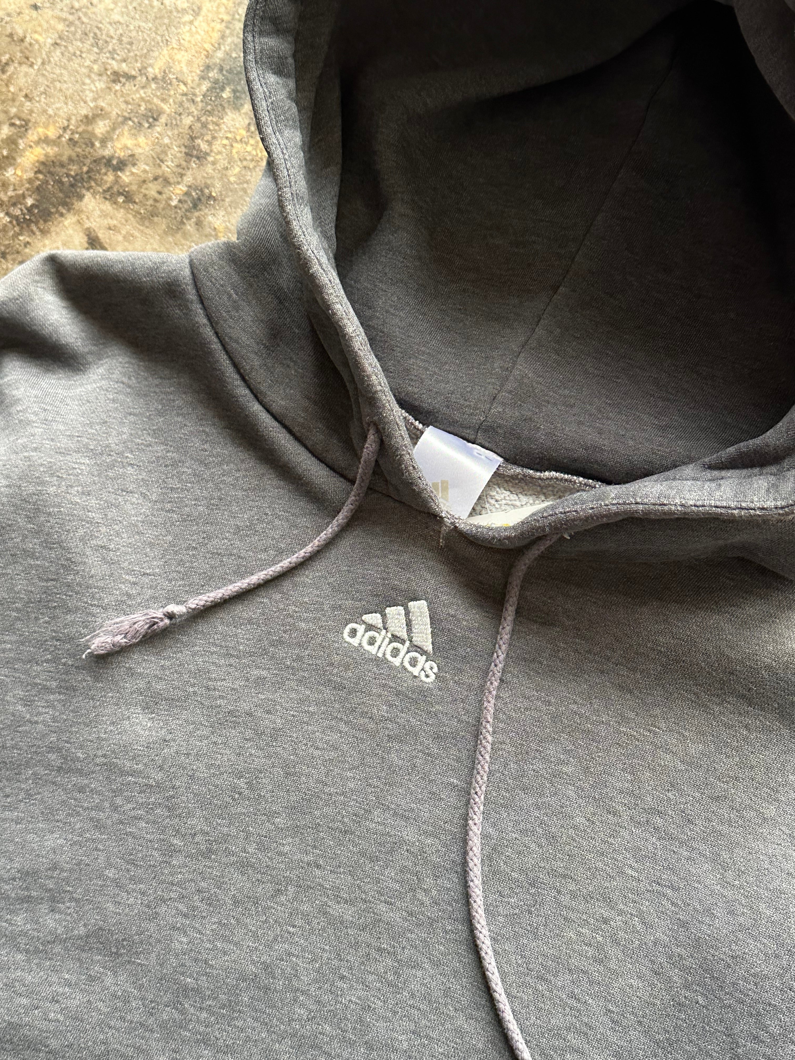 L - Adidas Essential Hoodie –(Grey)