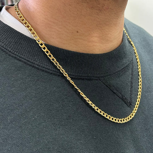 Stainless Steel Gold Chain - 22"