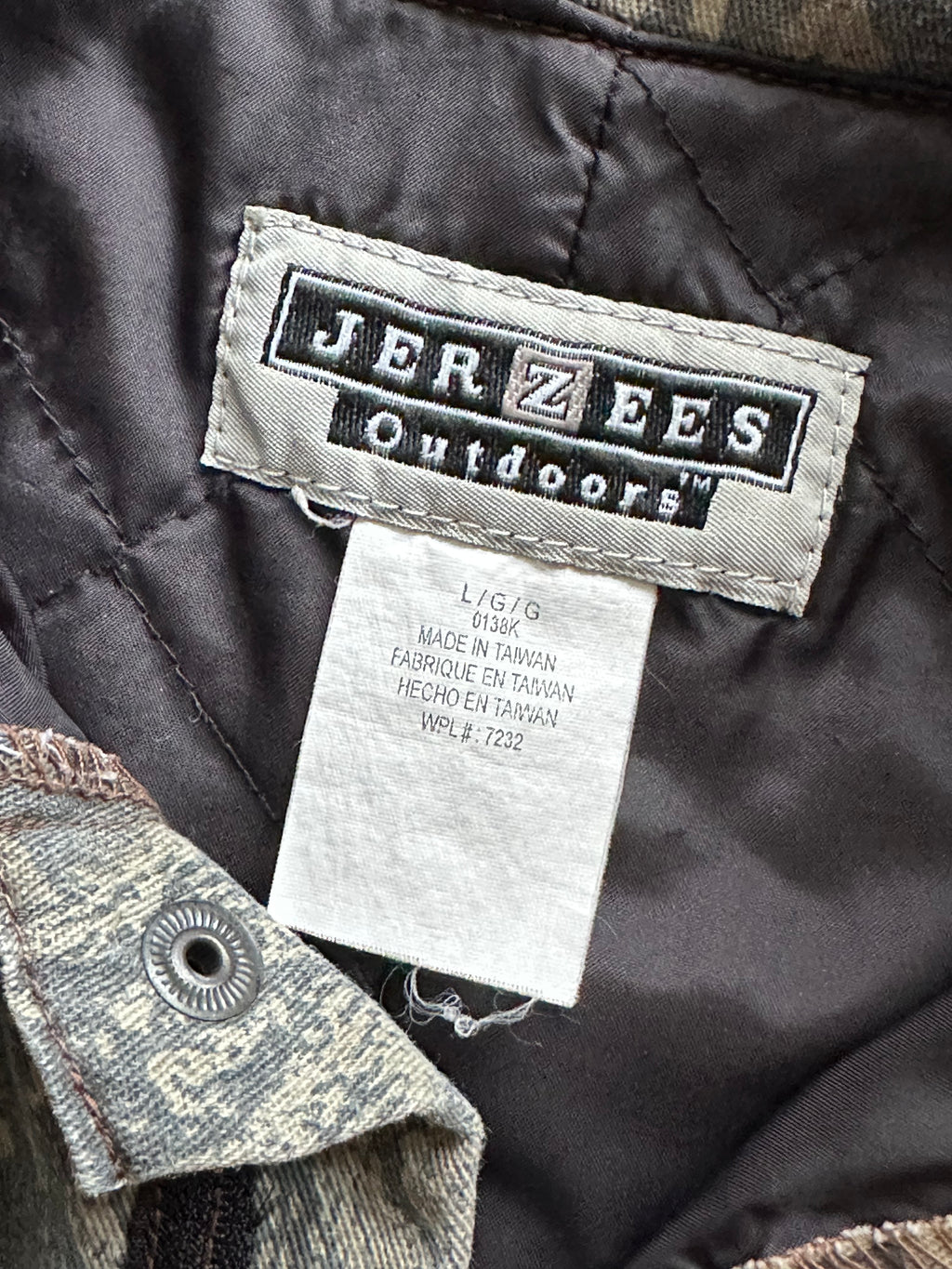 L - Cropped Camo Workwear Jacket