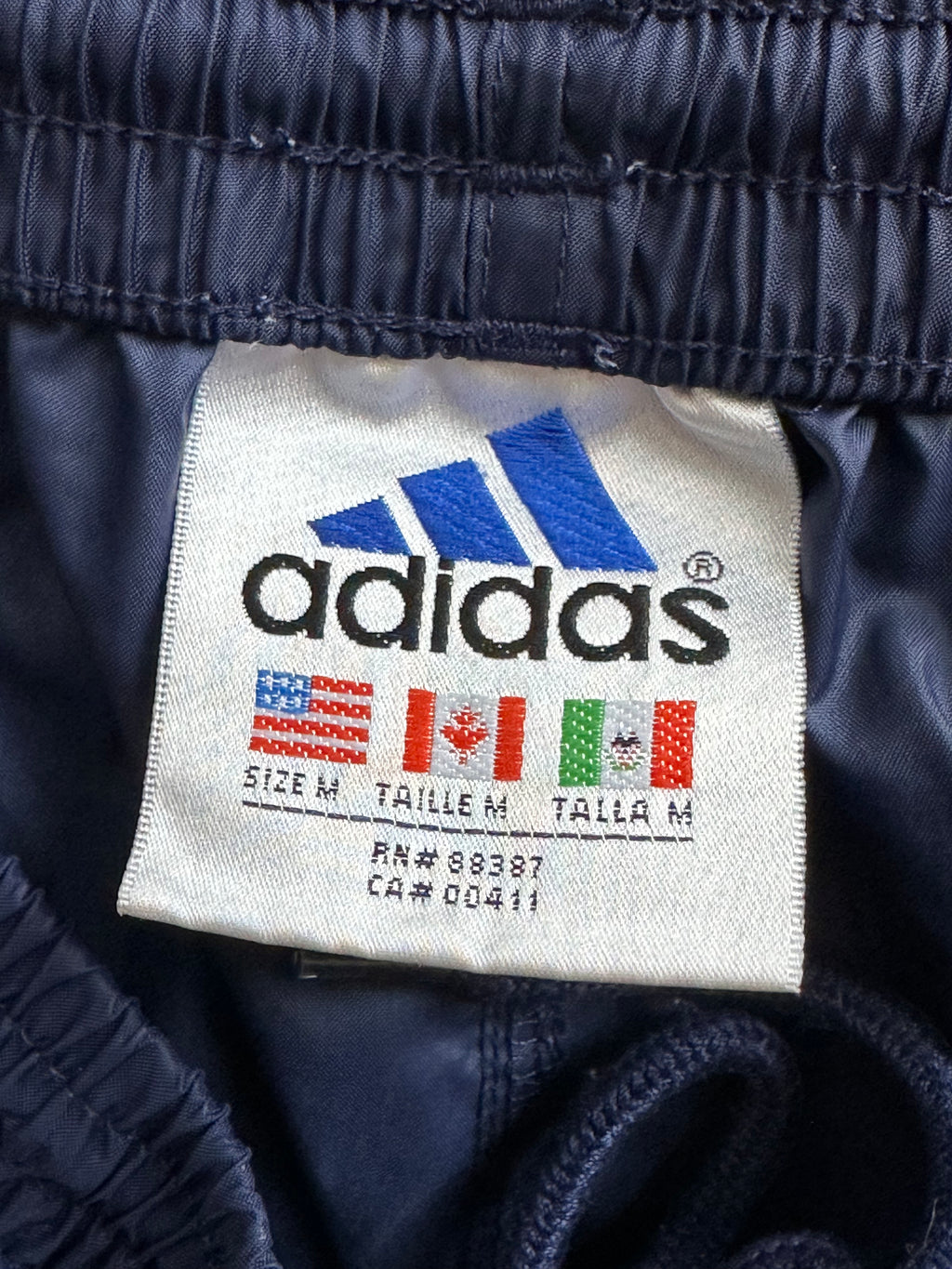 M - Vintage Adidas Navy Track Pants