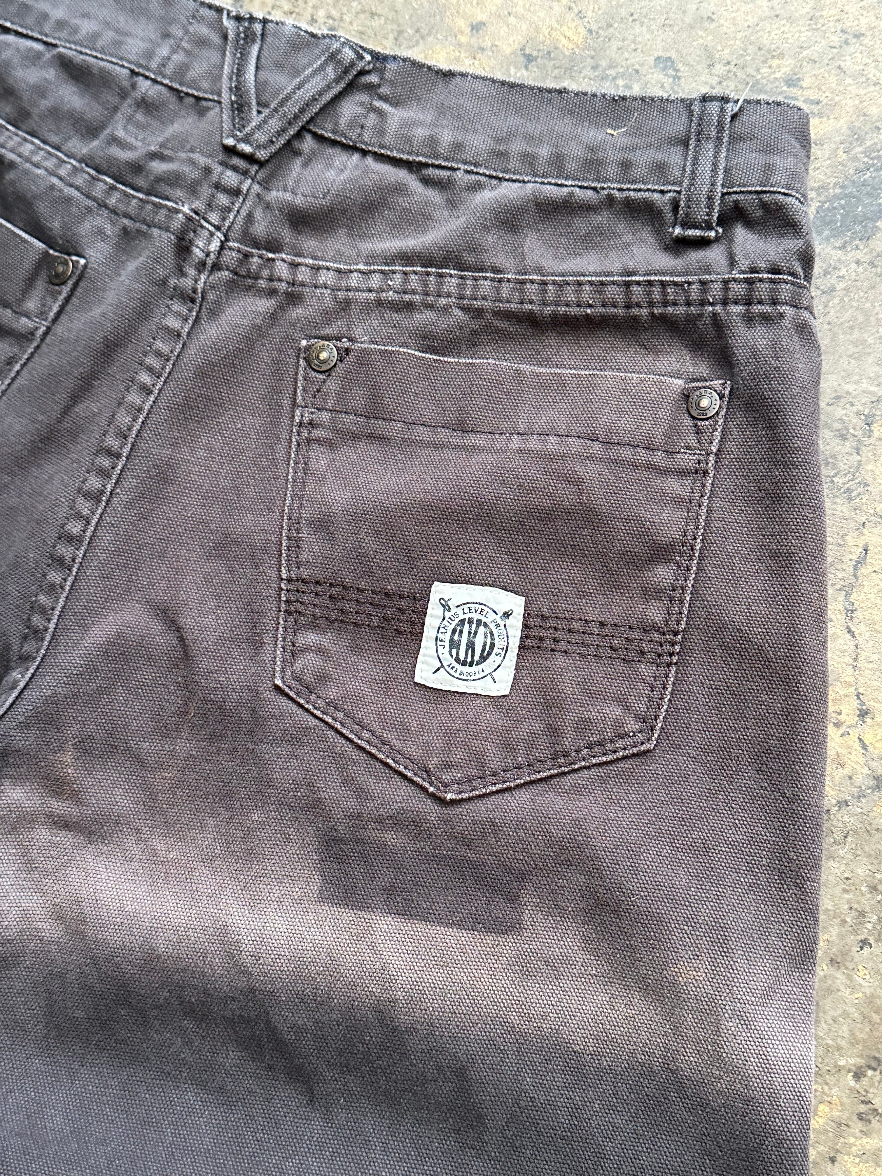 34x32 - Vintage Obelms Dry Goods faded Black Canvas Pants Workwear