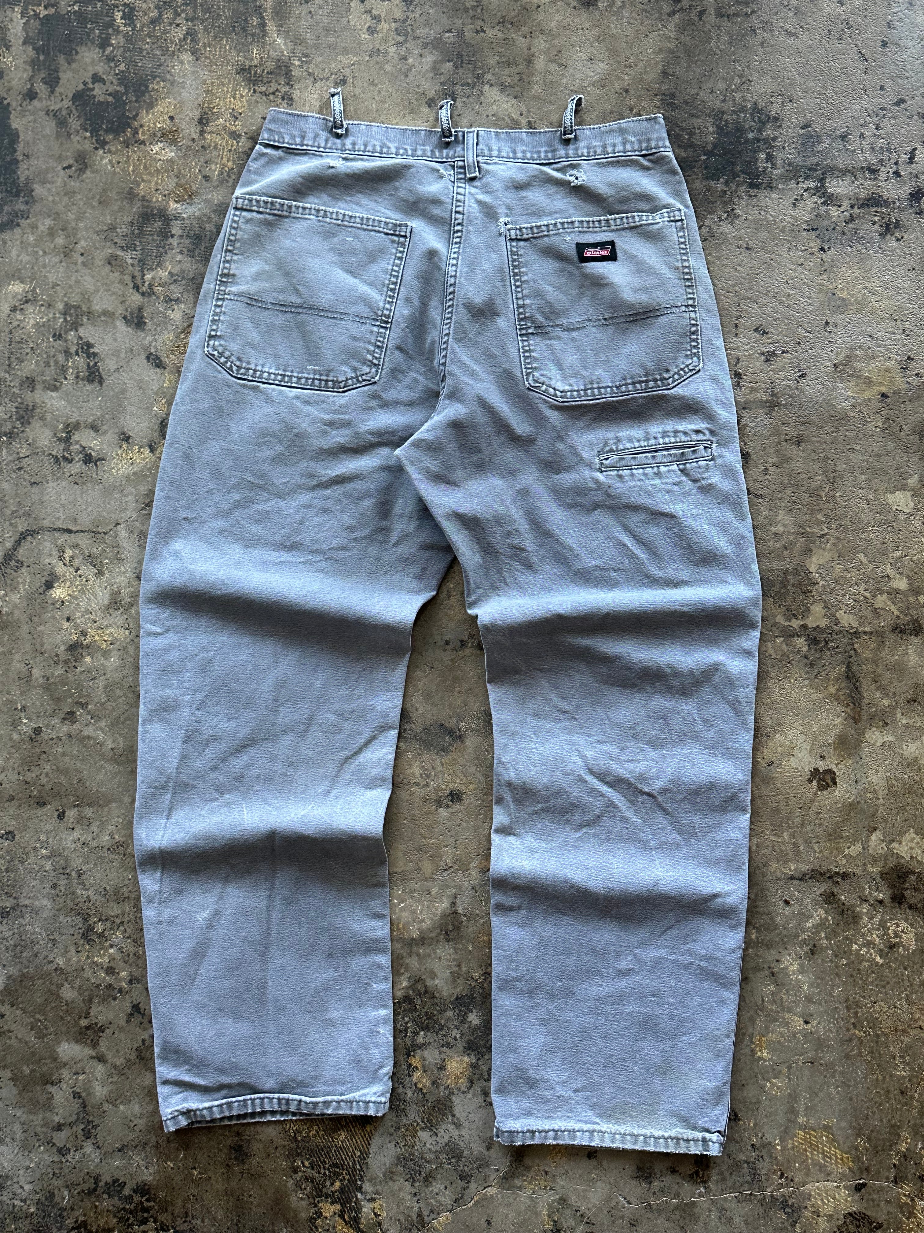 32x30 - Dickies Distressed Grey Work Pants