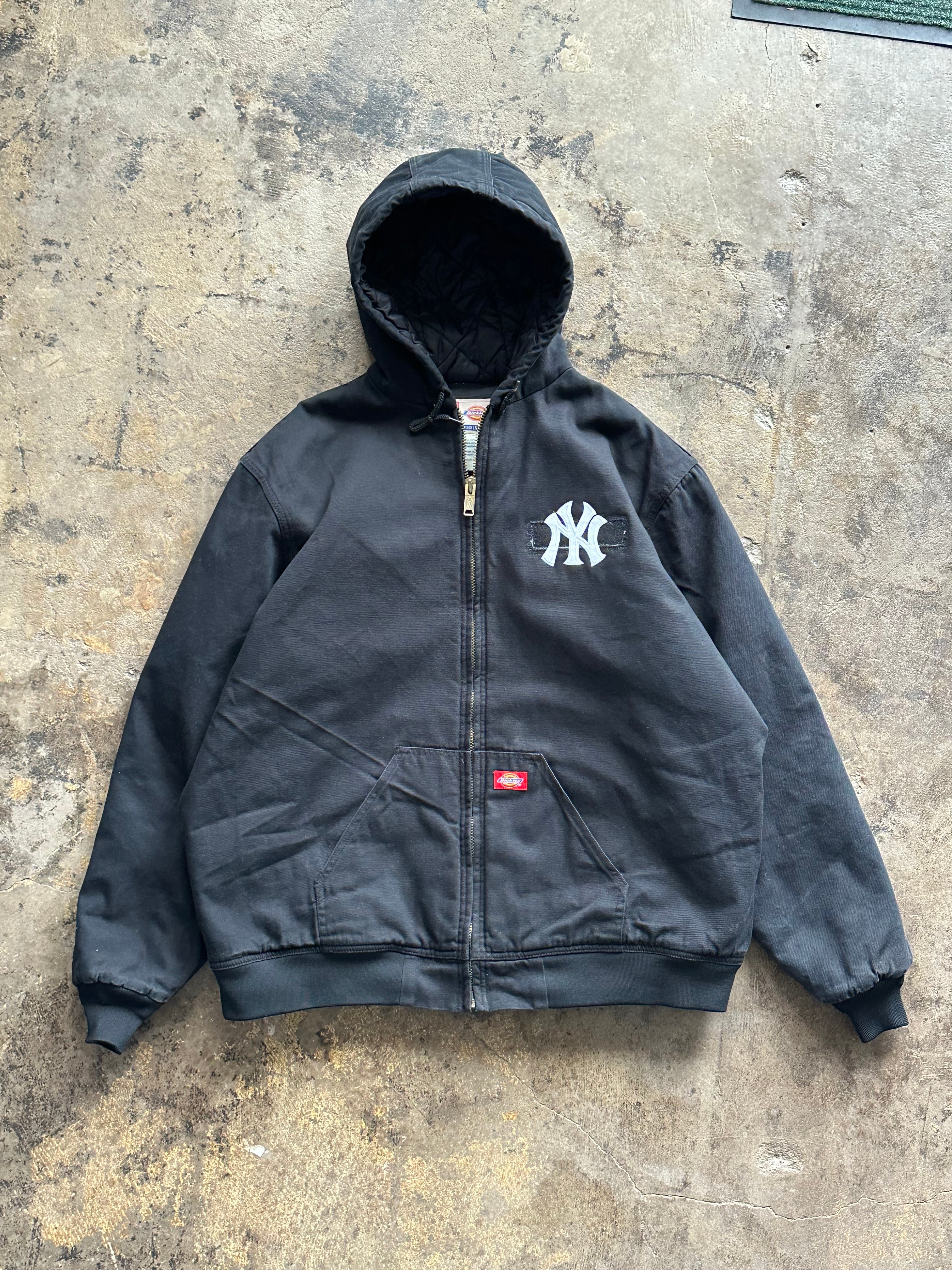 XXLT- Vintage Black Dickies Zip-Up NY Coat