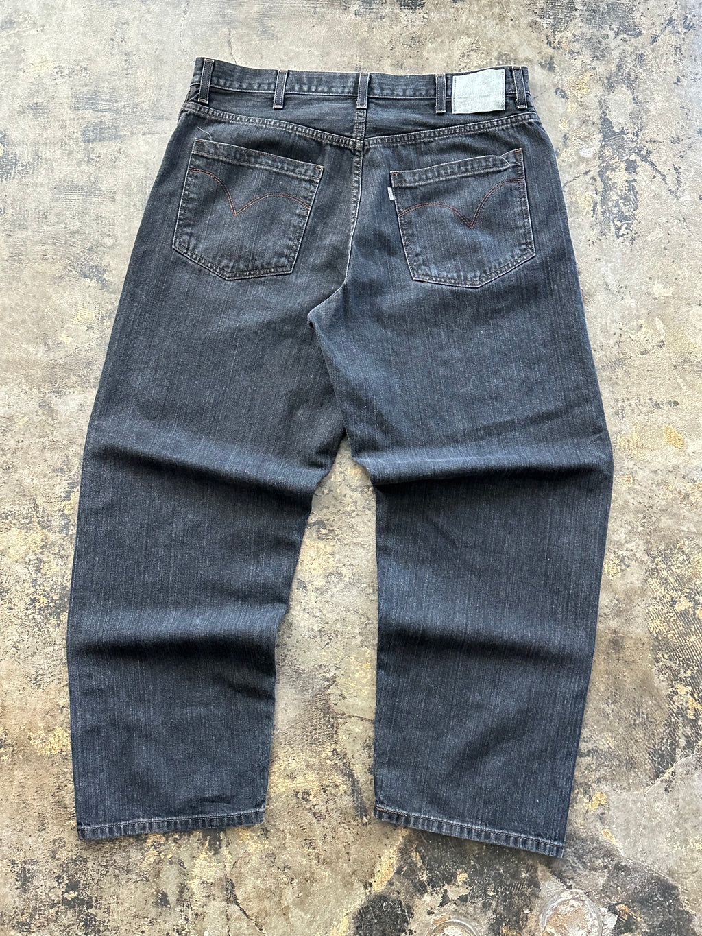 38x32 - Vintage Levi’s SilverTab Baggy Black Jeans –Y2K Skater Denim