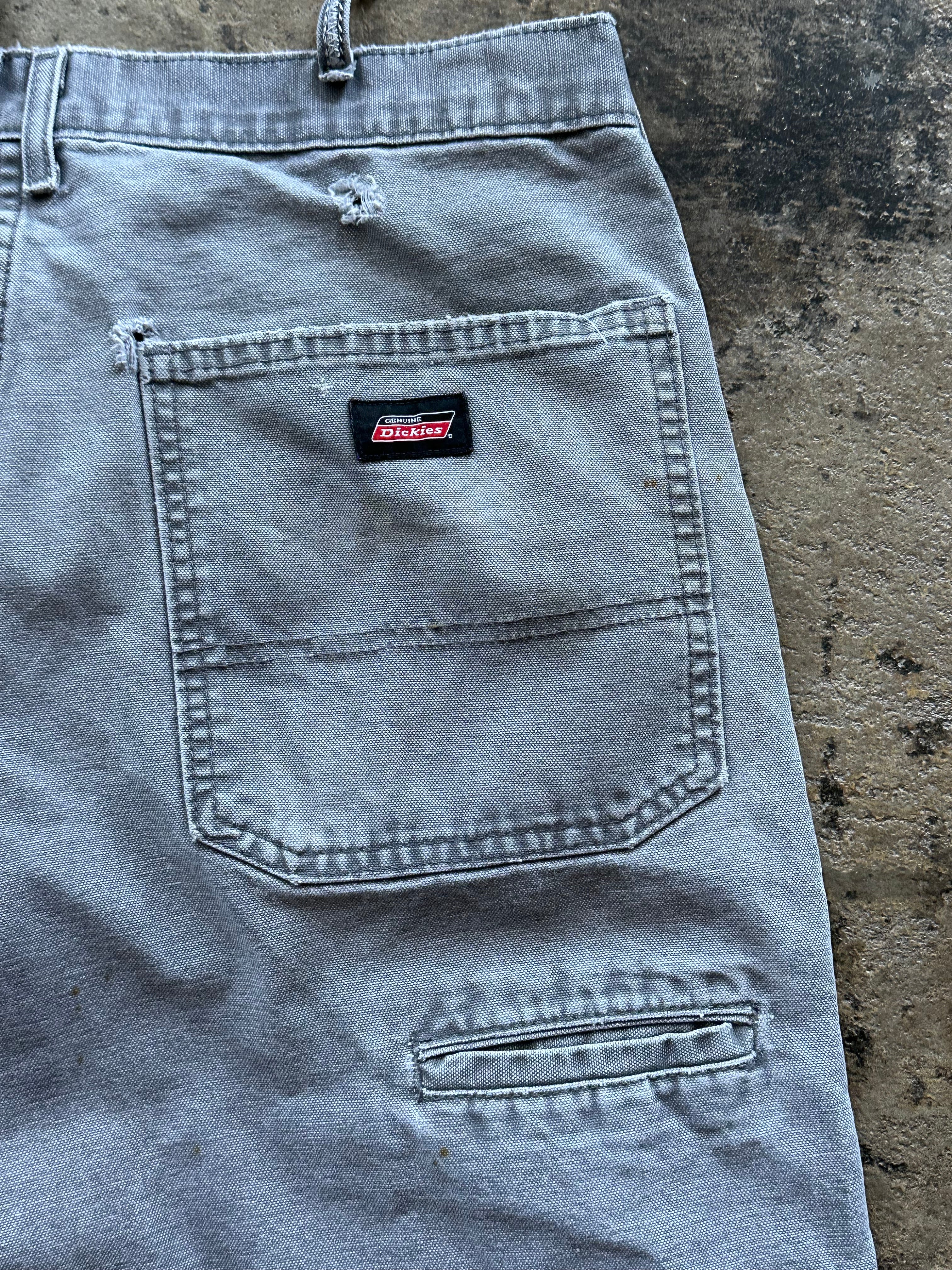 32x30 - Dickies Distressed Grey Work Pants
