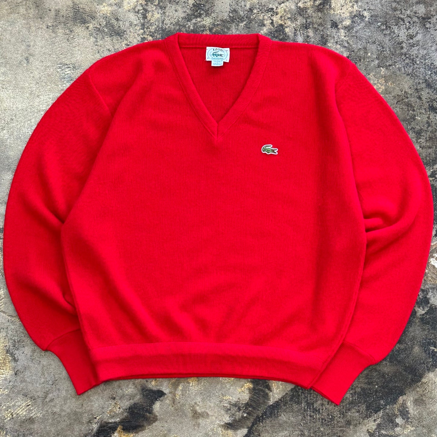 L - Red Locoste sweater