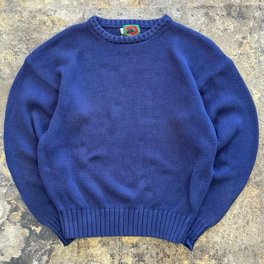 M - Blue Boston traders knit sweater