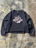 XL - Warner Bros. Looney Tunes Embroidered Crewneck – Cropped