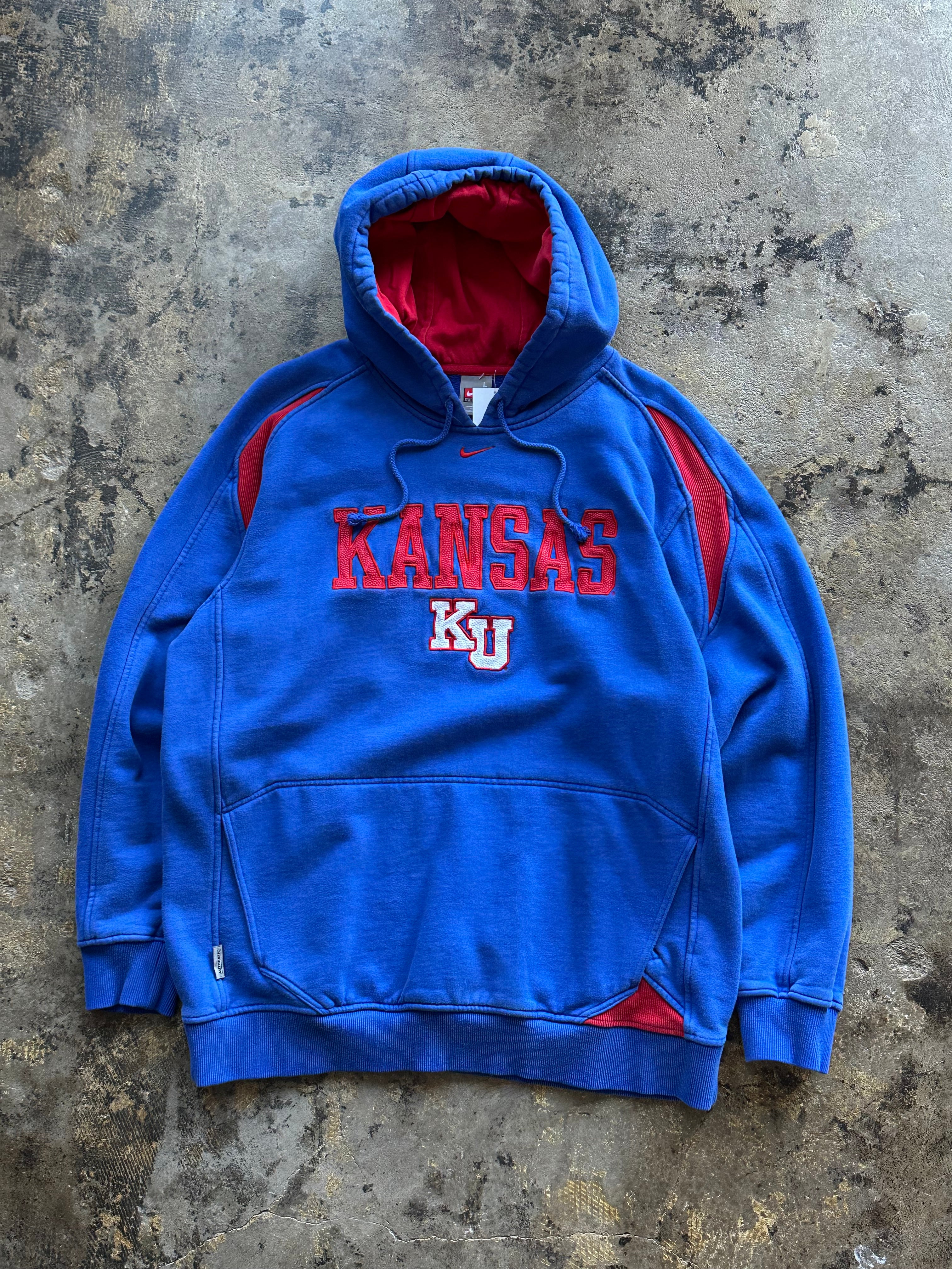 L - Vintage Nike Kansas Jayhawks Hoodie