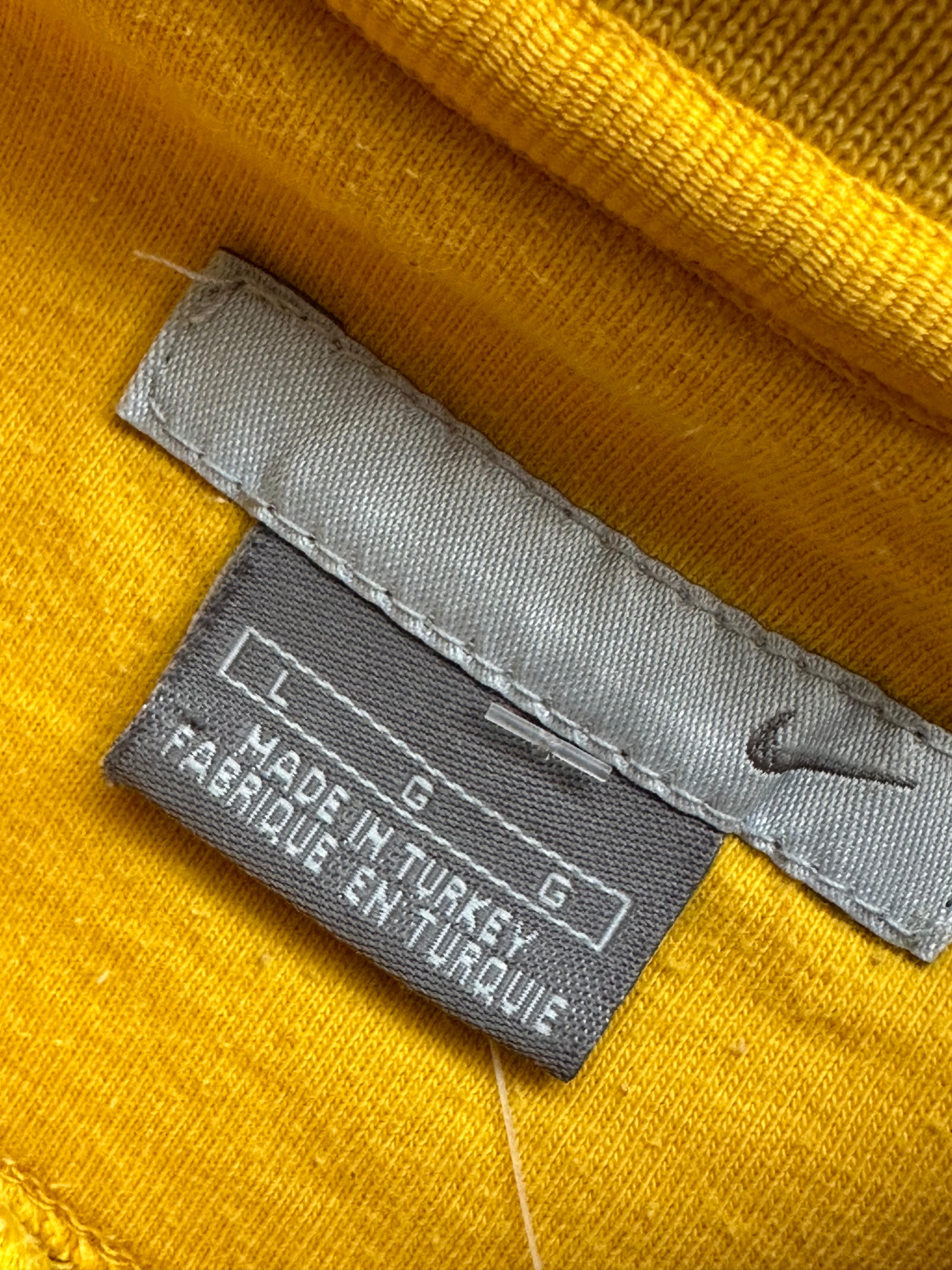 L - Vintage Nike Mini Swoosh Crewneck Sweatshirt – Mustard Yellow