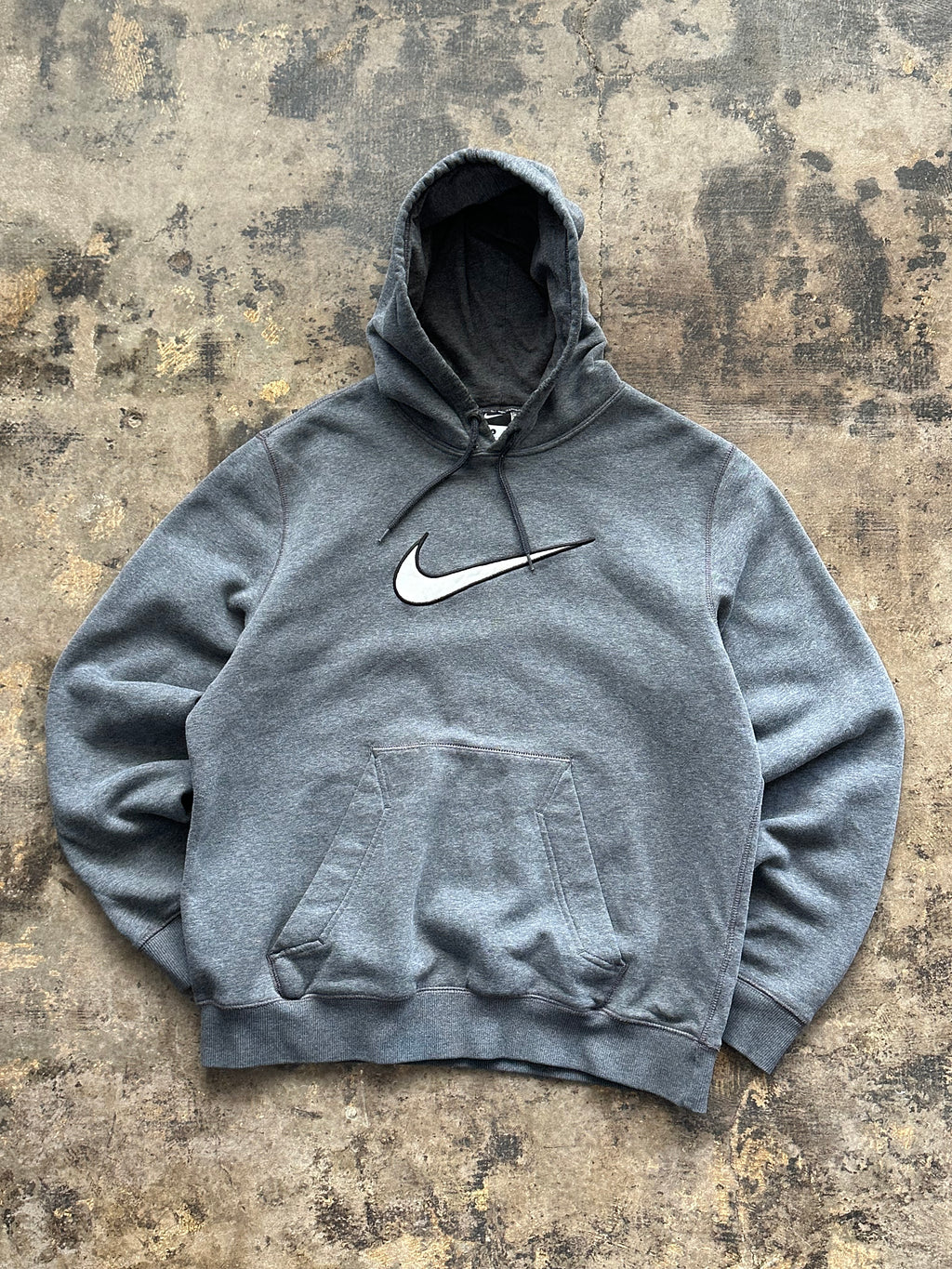L - Vintage Nike EmbroideredSwoosh Hoodie