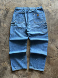 38x32 - Carhartt Distressed Denim Workwear Pants