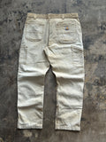 36x32- Carhartt Tan Double knee Work Pants