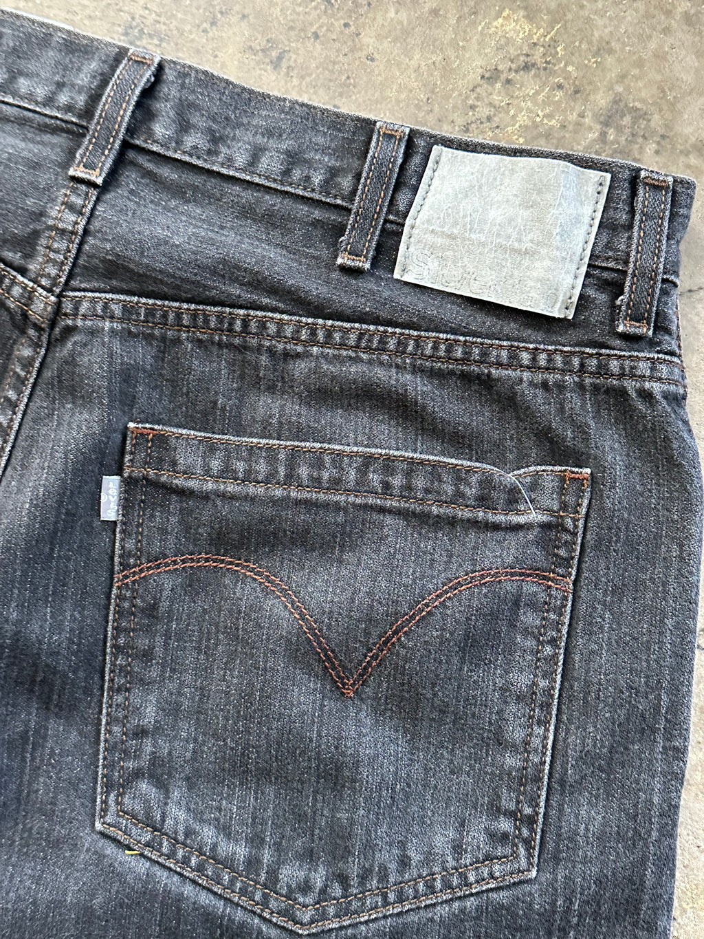 38x32 - Vintage Levi’s SilverTab Baggy Black Jeans –Y2K Skater Denim