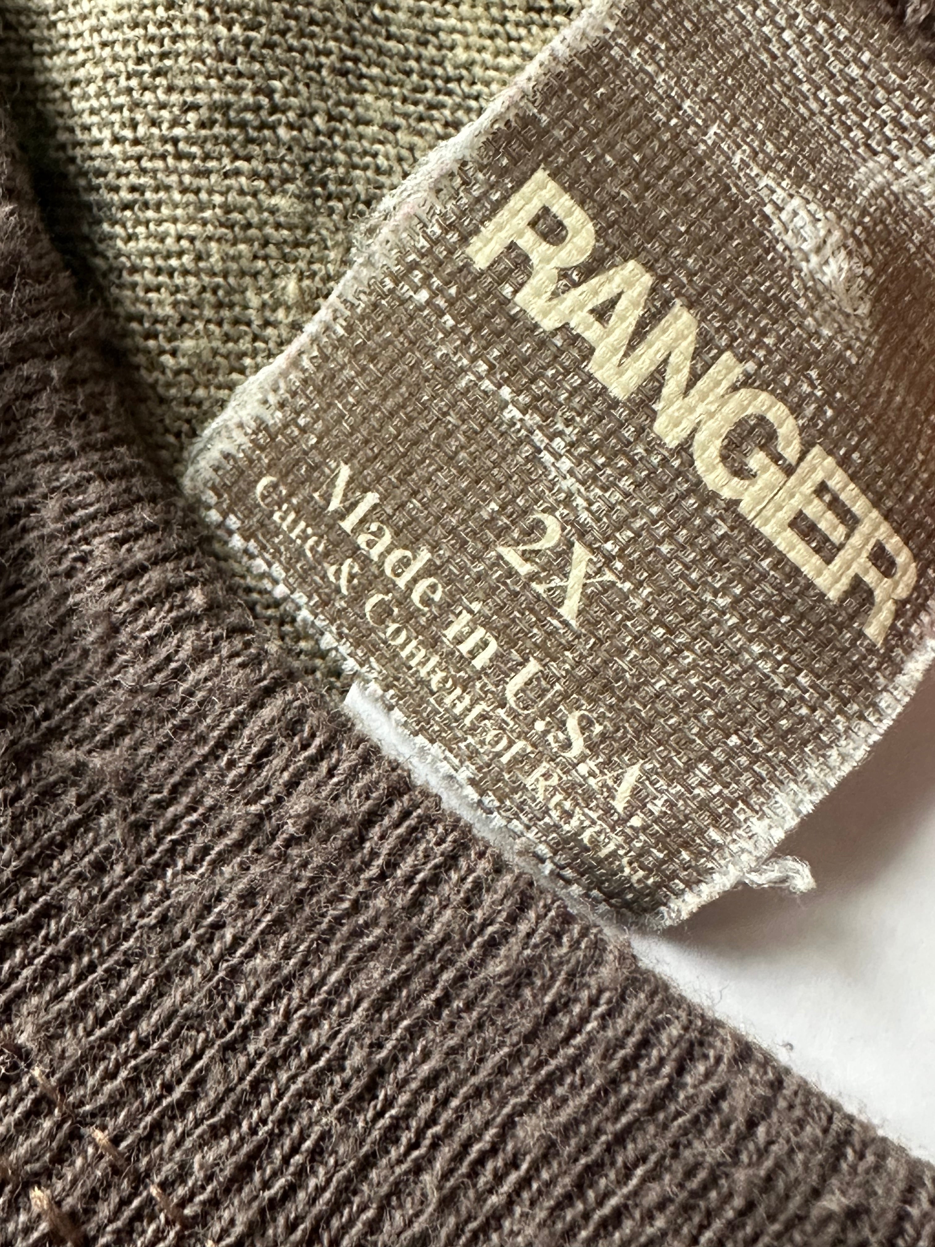 XXL - Vintage Ranger Camo Long Sleeve Pocket Shirt