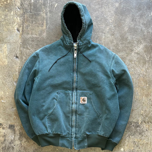 M - Green Carhartt Lined Coat