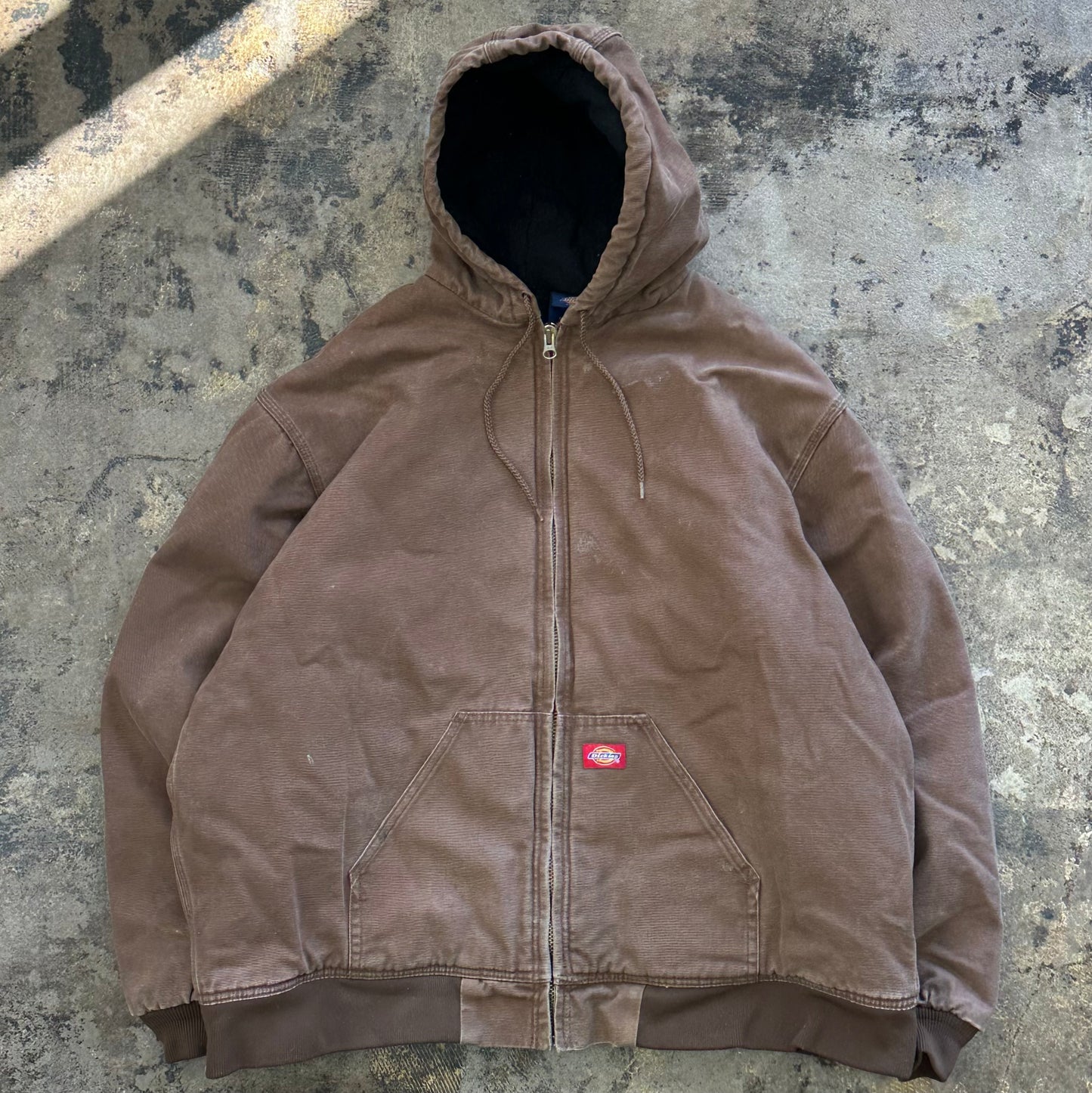 XXL - Dark brown Dickies hooded Coat