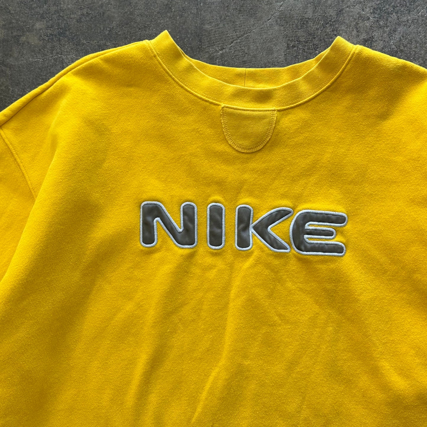 XXL - Yellow Nike Cropped Crewneck