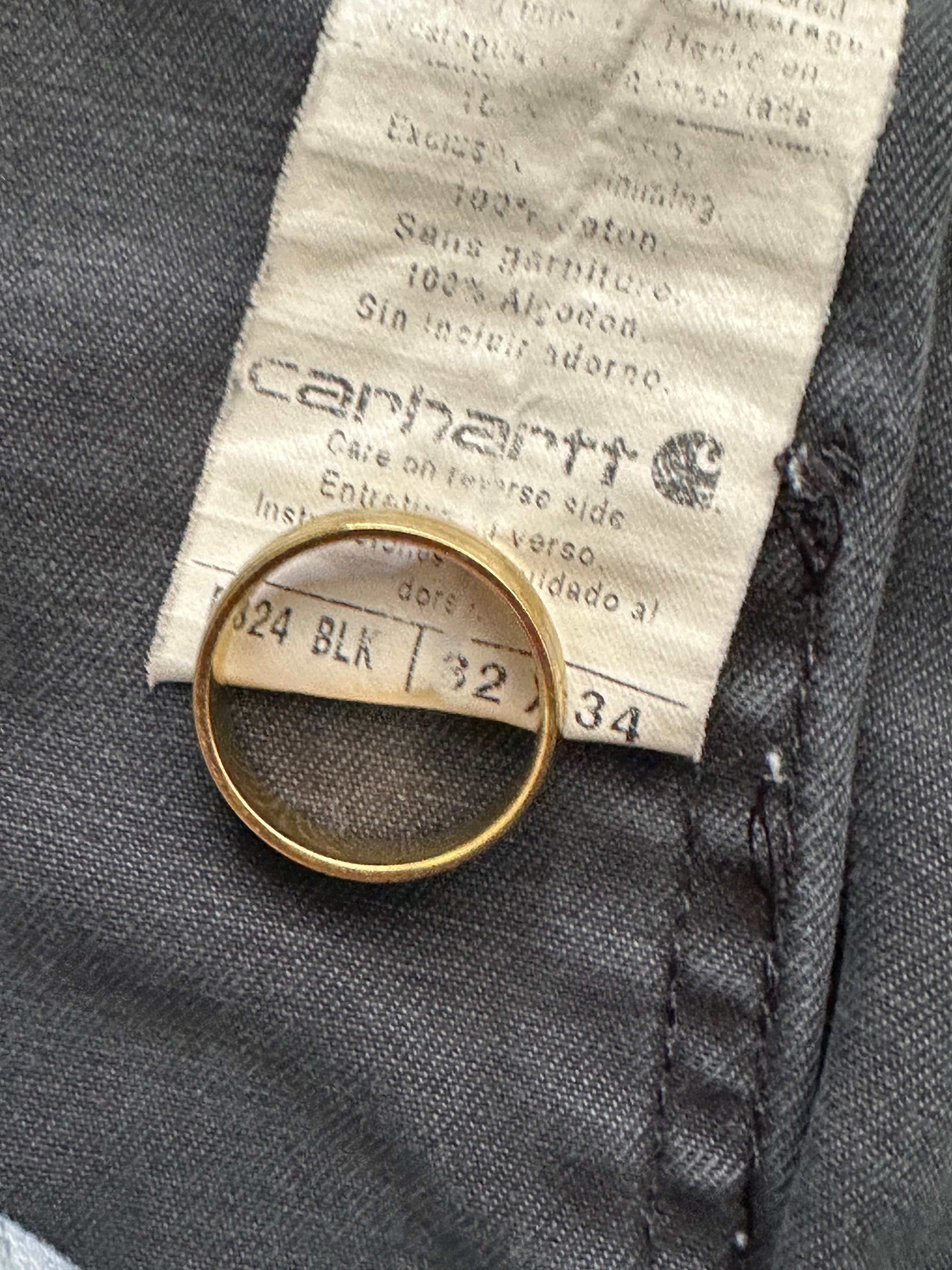 32x34 - Carhartt Black Carpenter Work Pants