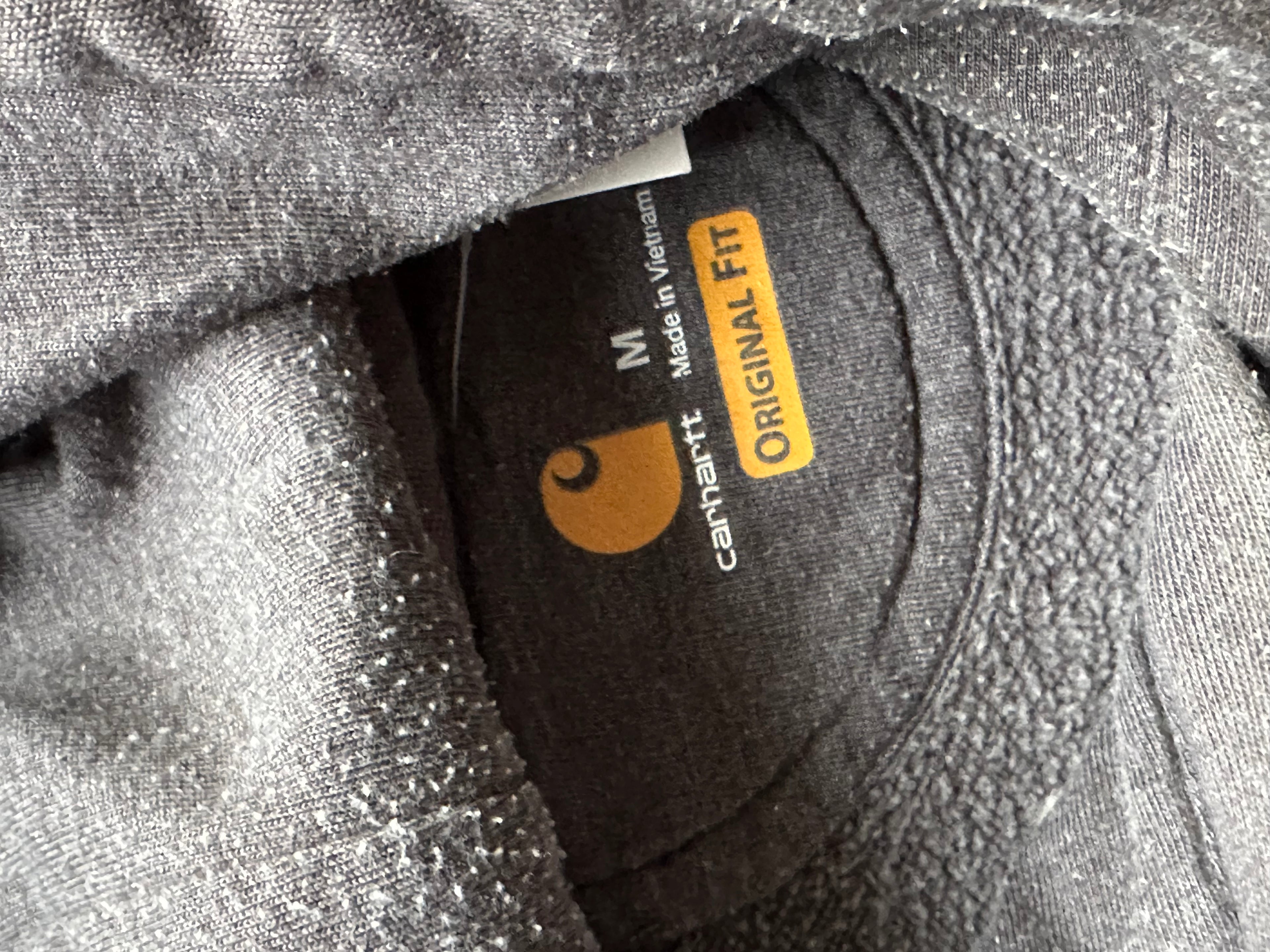 M - Carhartt Original Fit Hoodie –Charcoal Grey