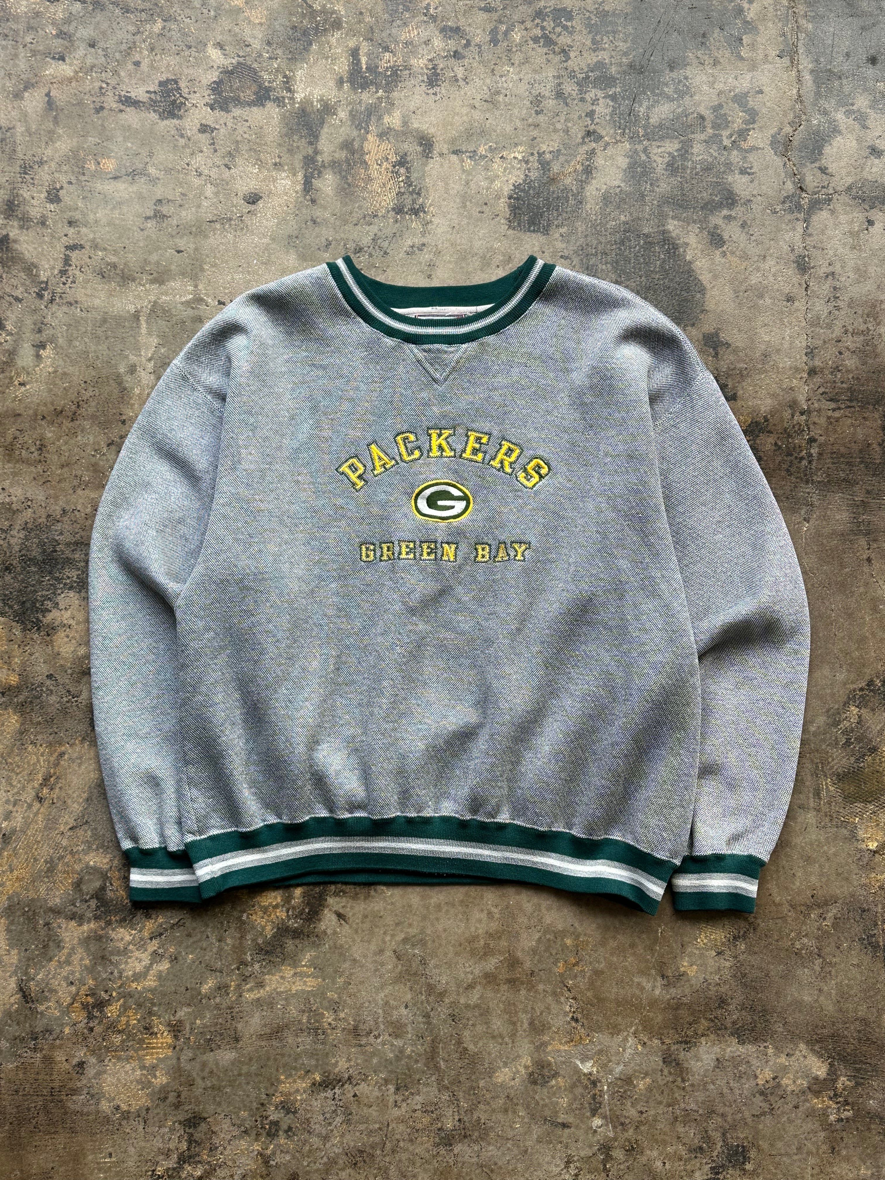 XXL - Vintage Green Bay Packers Crewneck – Pro Player / Embroidered