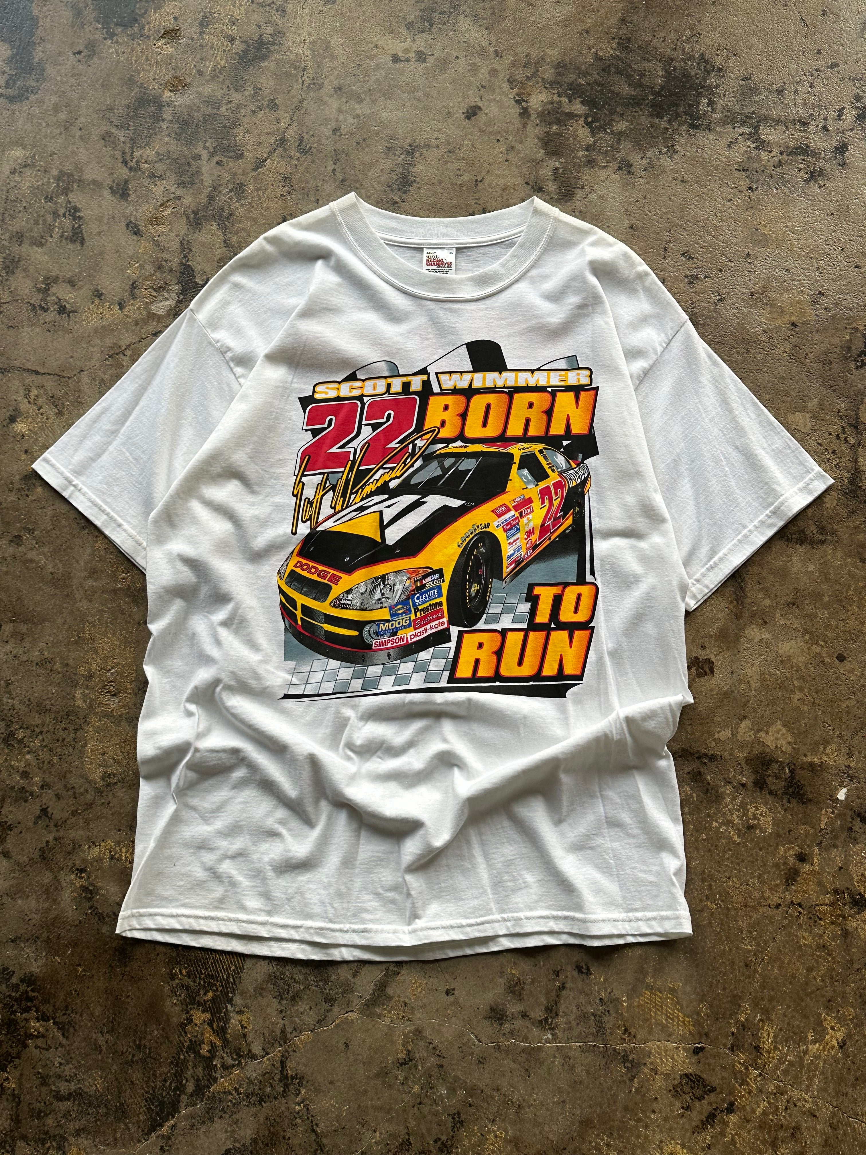 XL - Vintage Scott Wimmer #22 “Born to Run / Run to Win” NASCAR Tee