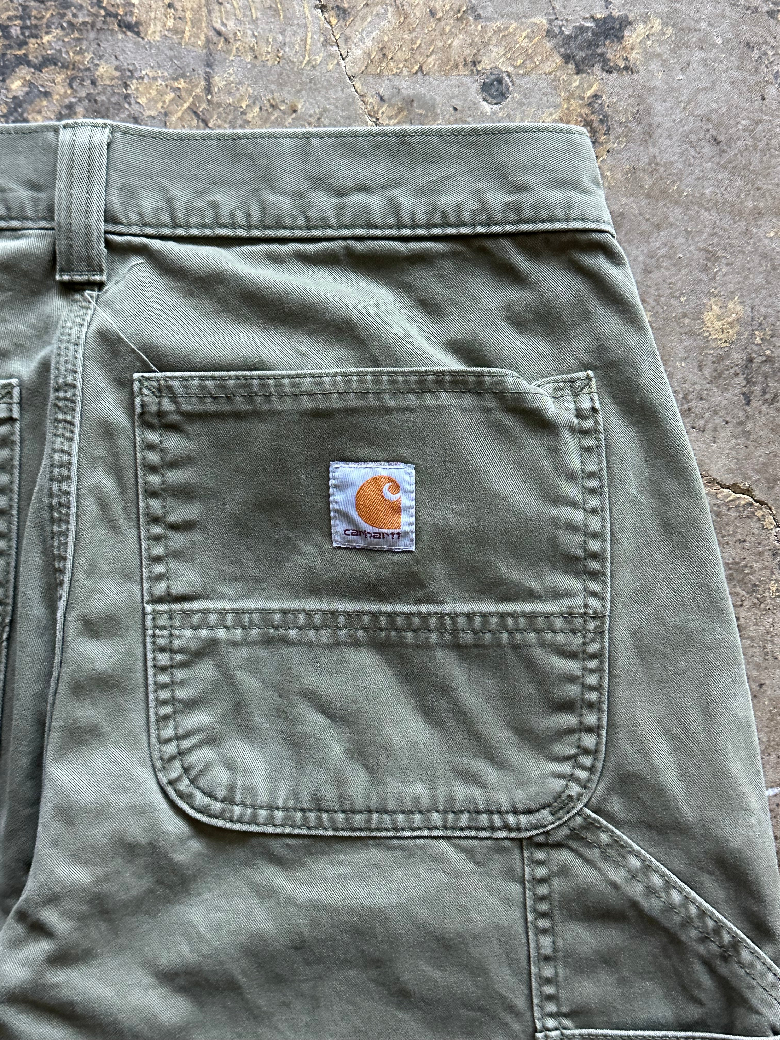 31x30 - Carhartt Olive Green Utility Pants