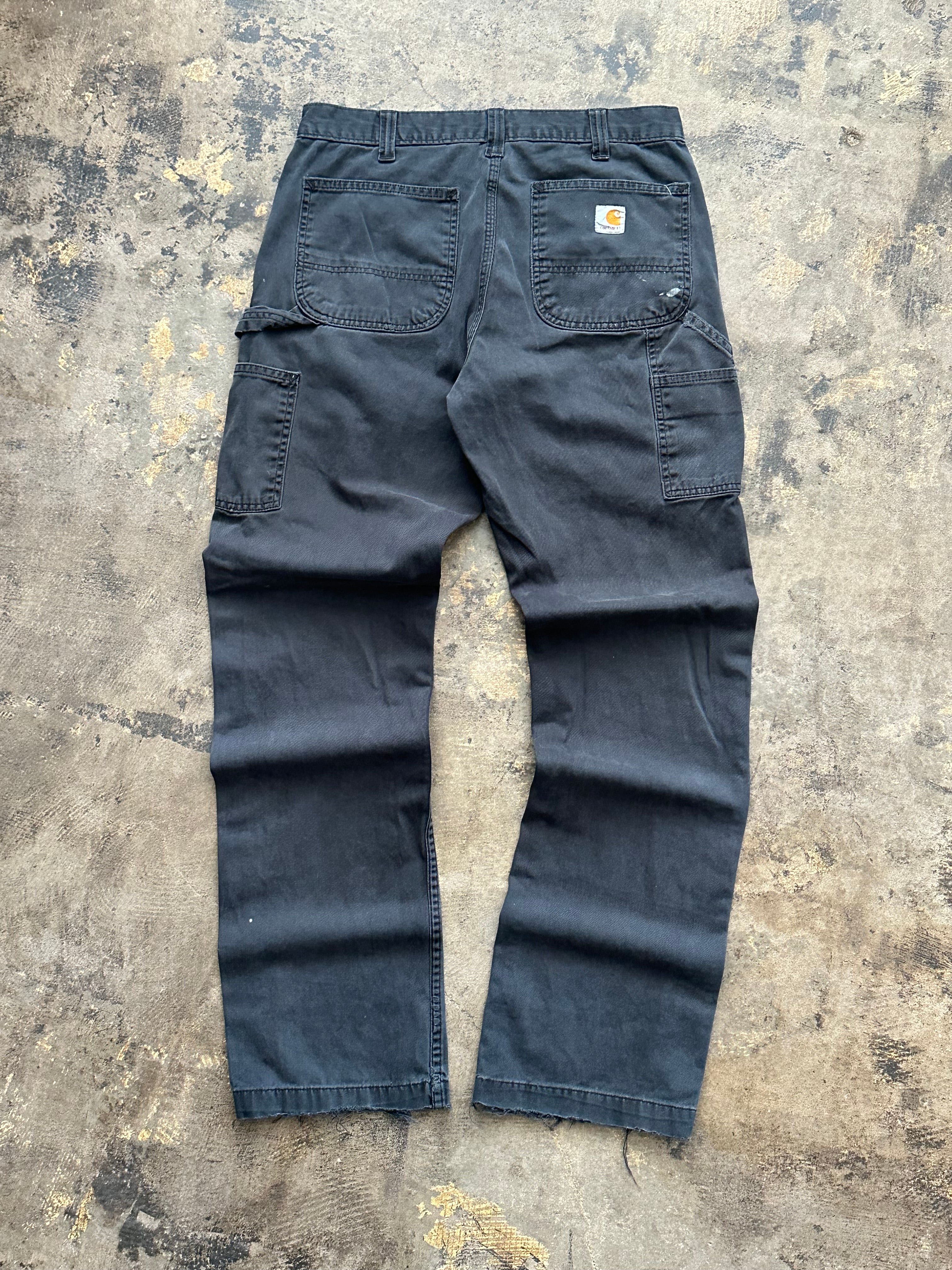 32x34 - Carhartt Black Carpenter Work Pants