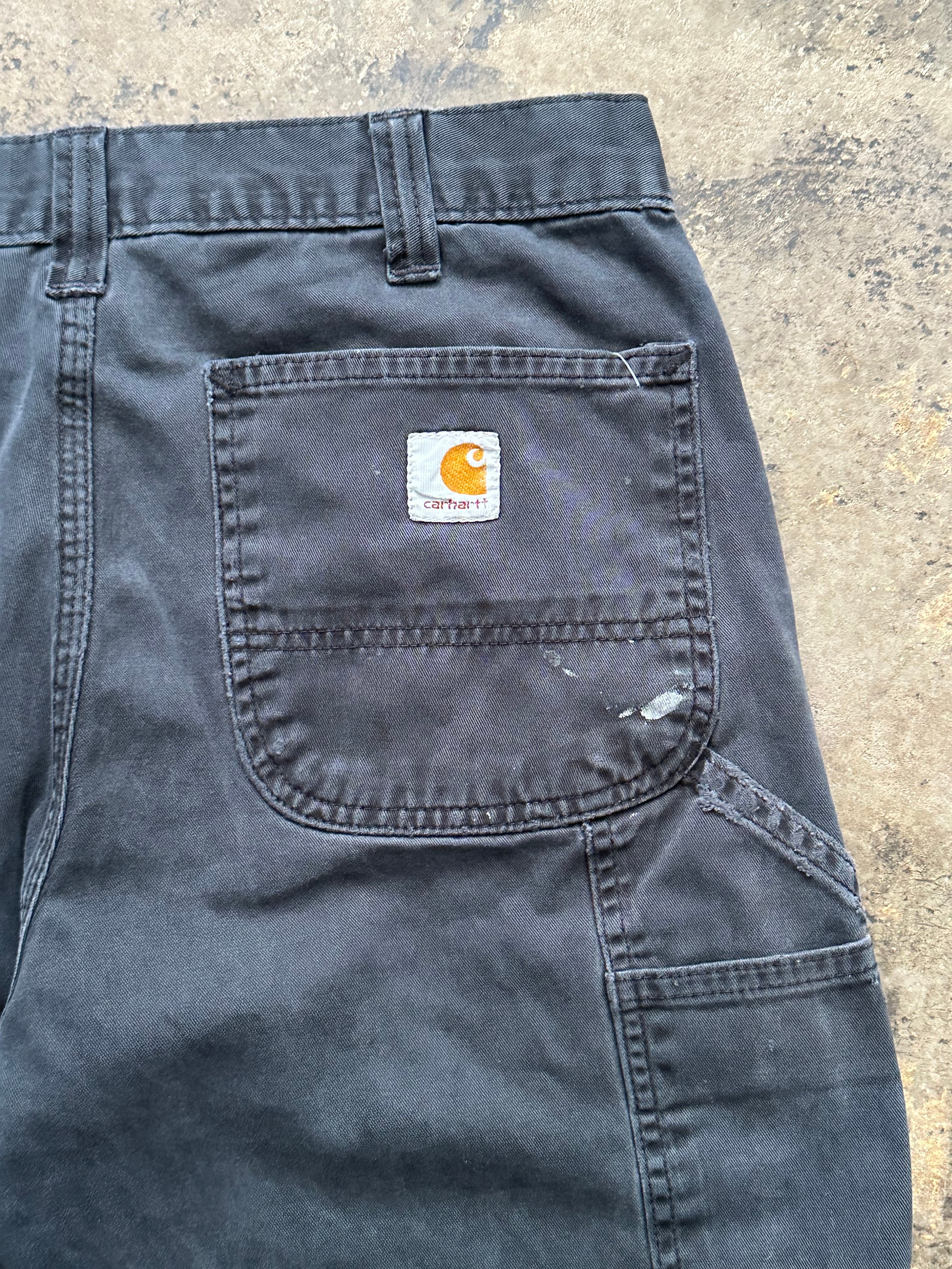 32x34 - Carhartt Black Carpenter Work Pants