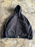 3XL - Wolverine Hooded Work Jacket – Black Canvas
