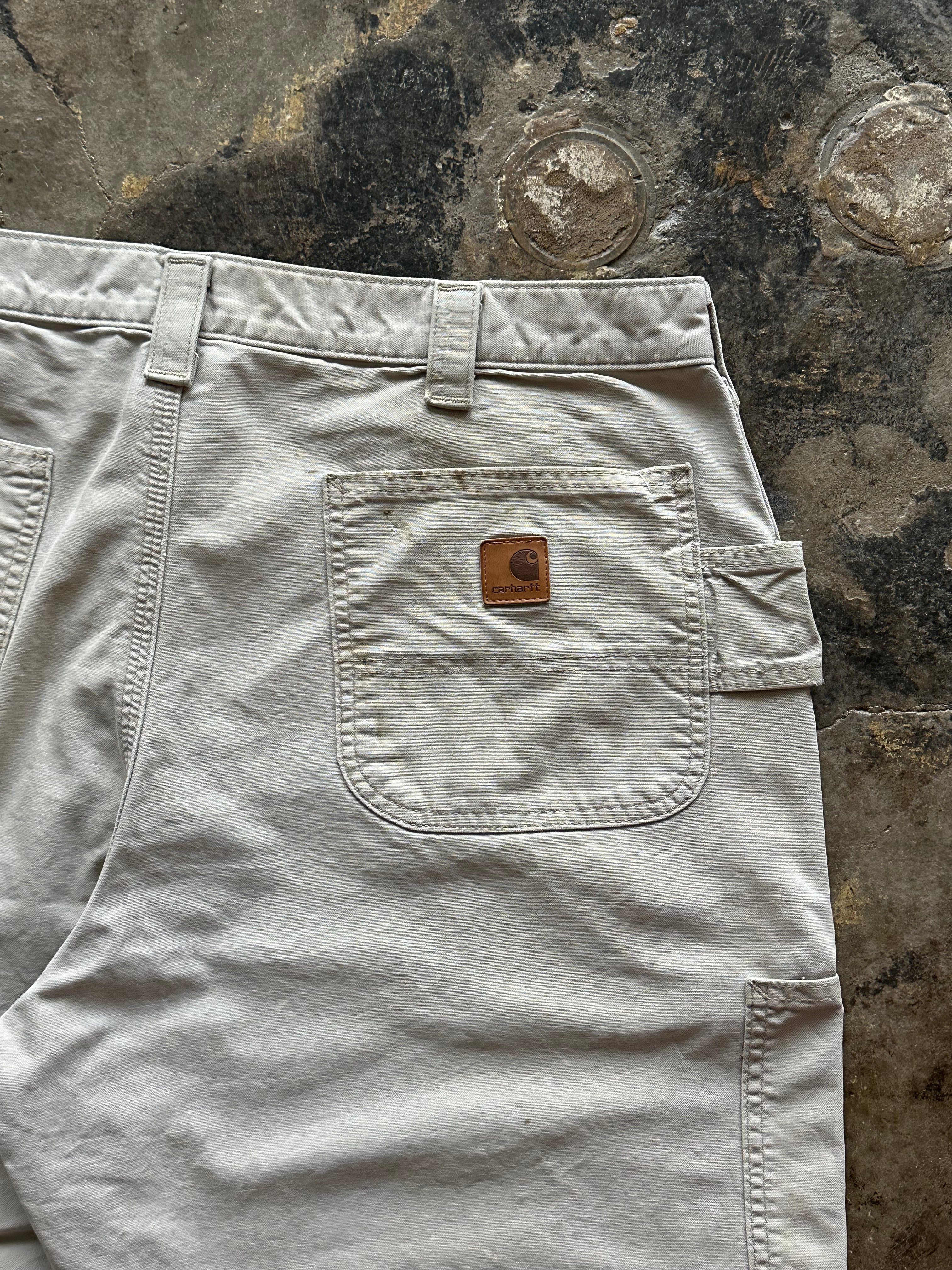 38x32 - Carhartt Tan Utility Work Pants Original Fit