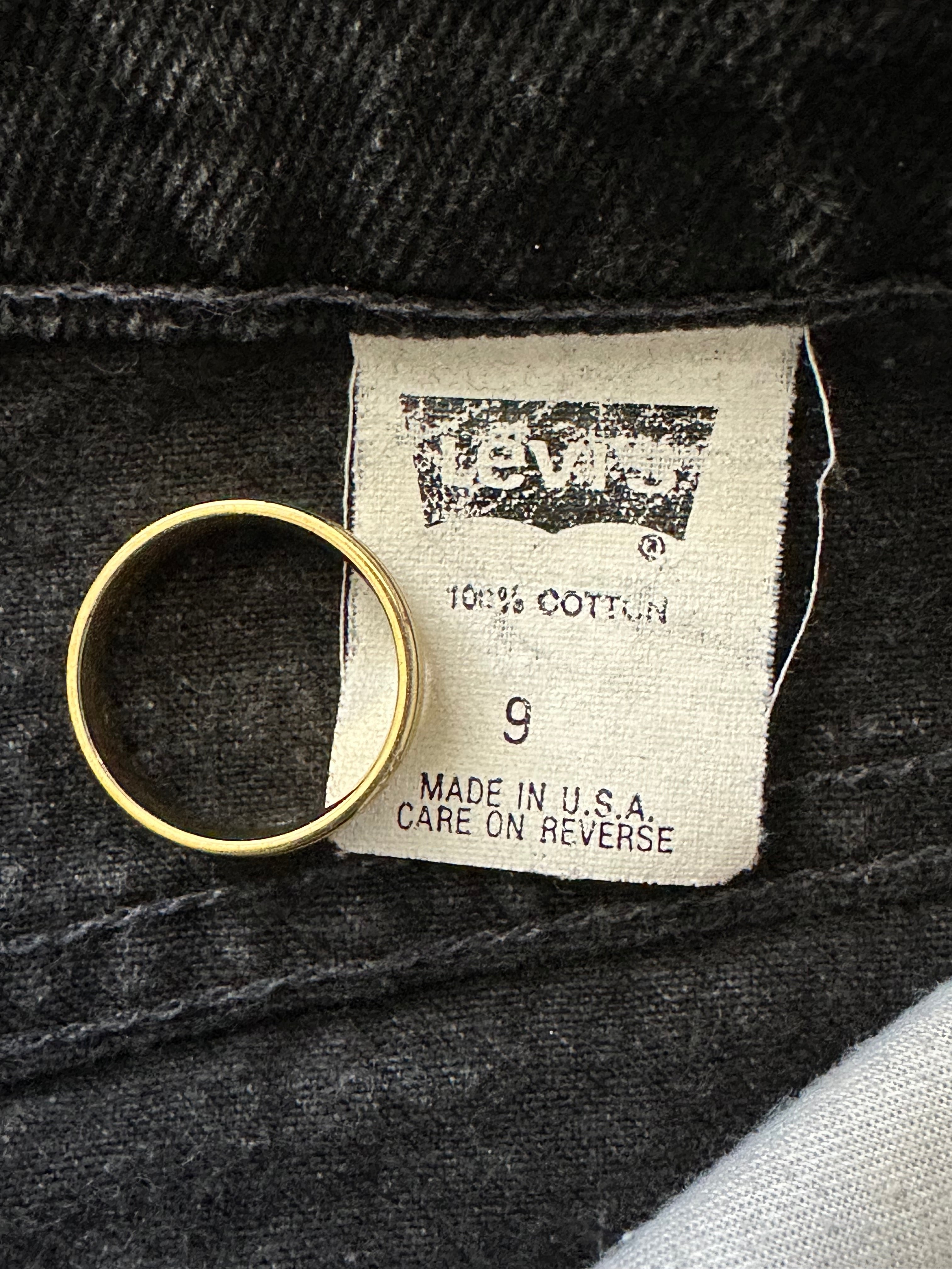 9 - Vintage Levi’s Black Denim Jeans – Made in USA