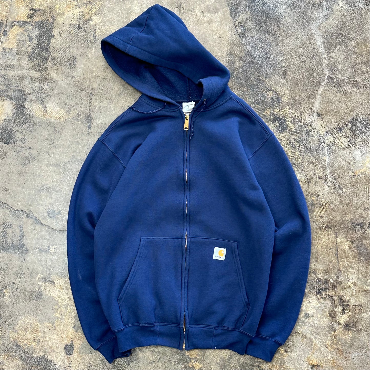 S - Navy Blue Carhartt Zip-Up Jacket