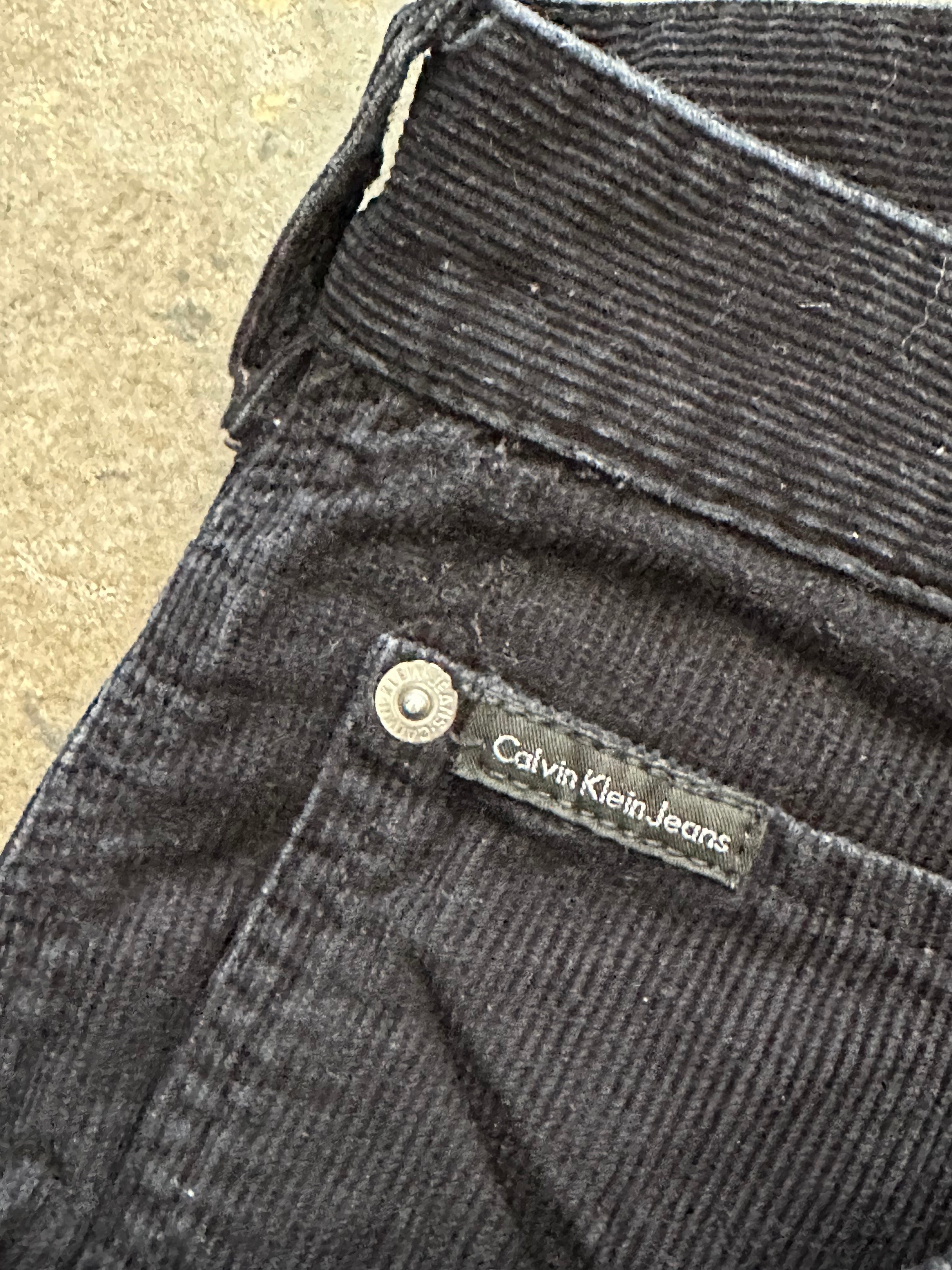 38x32 - Vintage Calvin Klein Black Corduroy Work Pants