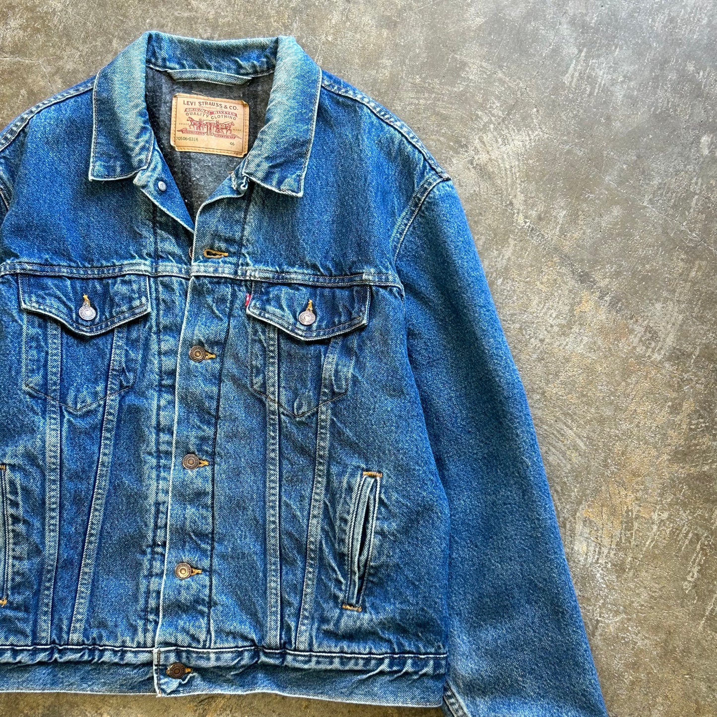 XL - Levi’s Denim Flannel Lined Coat