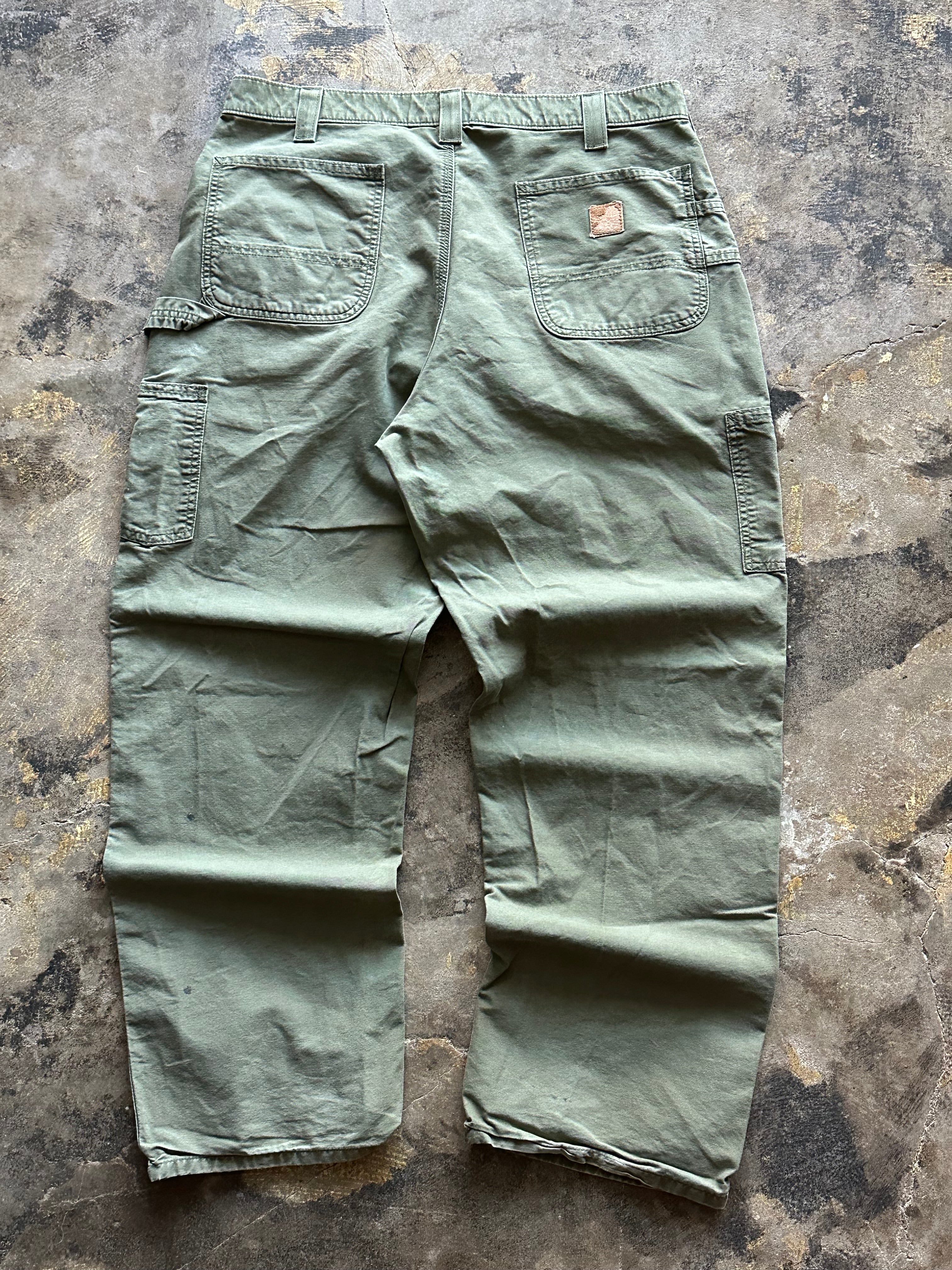 38x32 - Carhartt Olive Green Workwear Pants
