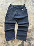 35x30 - Carhartt Black Carpenter Pants – Loose Original Fit