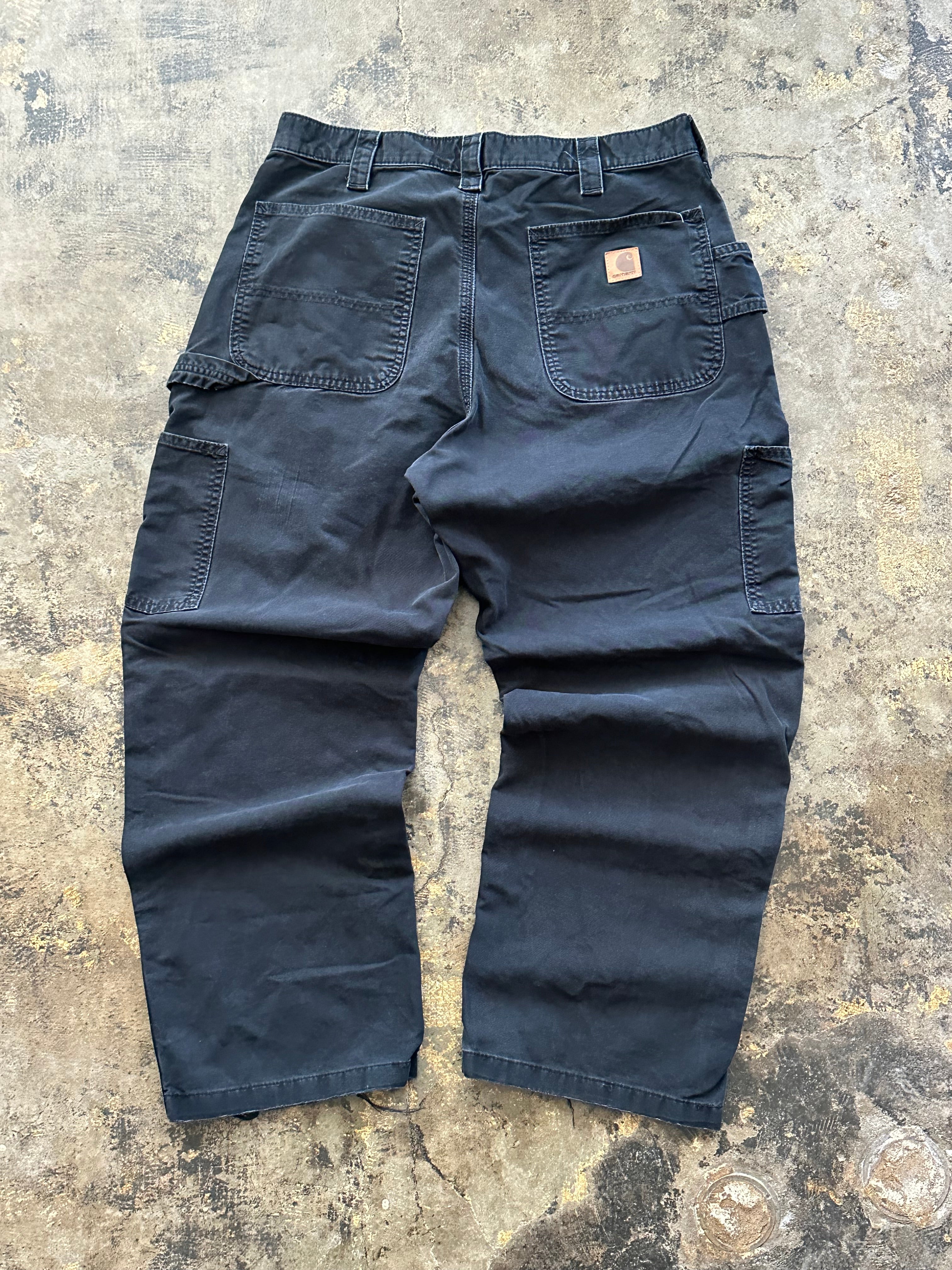 35x30 - Carhartt Black Carpenter Pants – Loose Original Fit