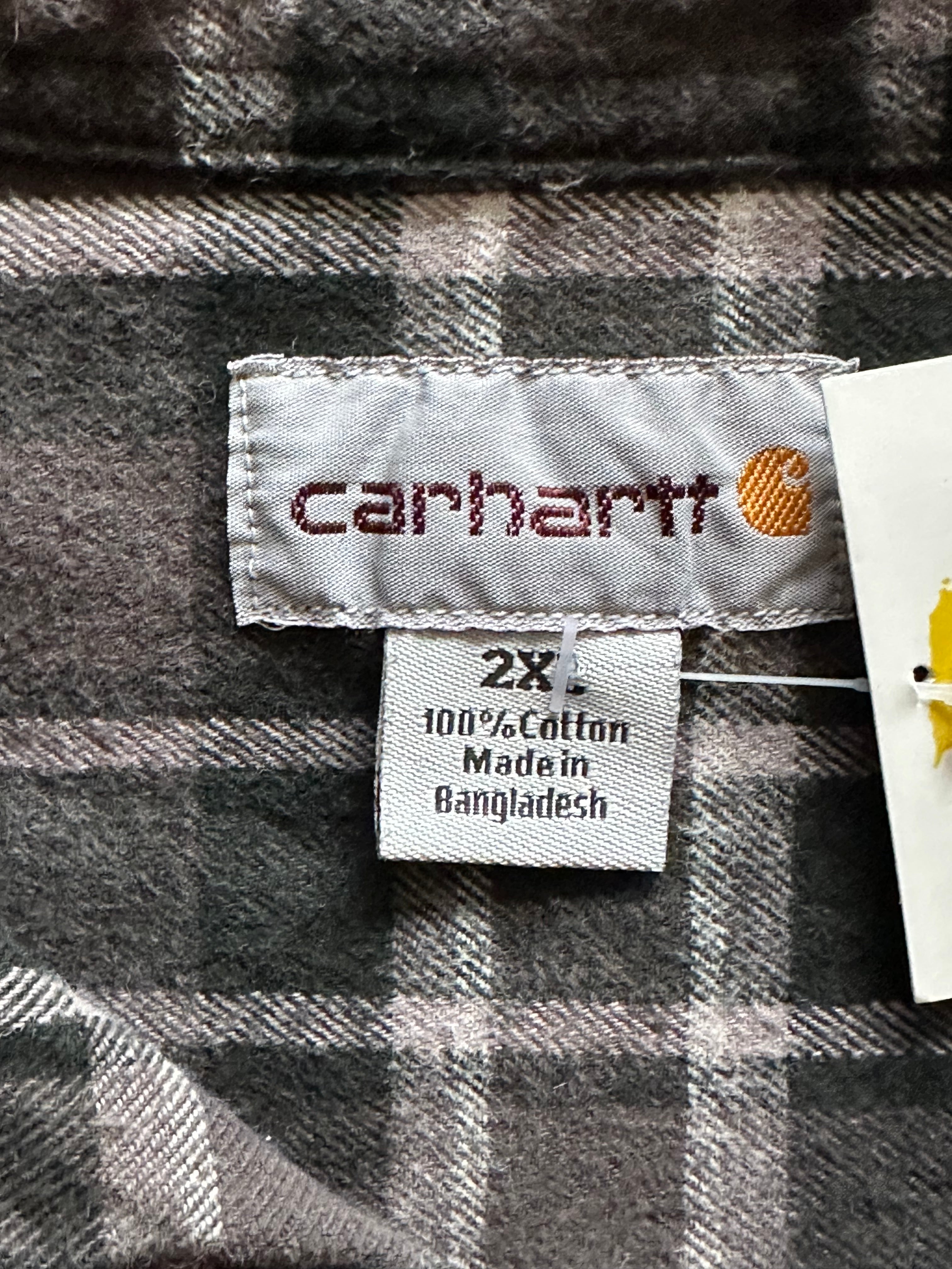 XXL - Carhartt Plaid Flannel button up