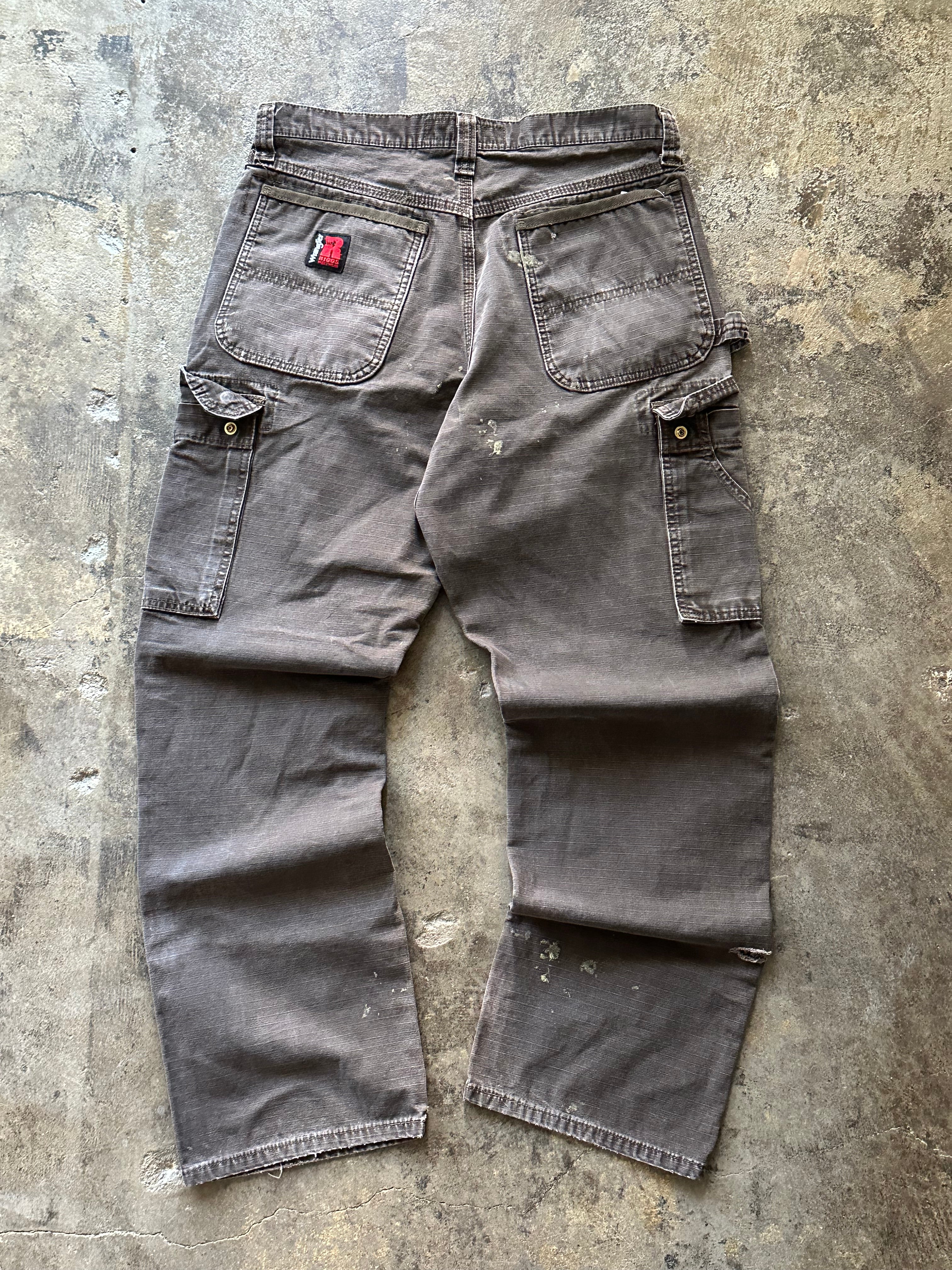 32x32 - Wrangler Brown Cargo Work Pants
