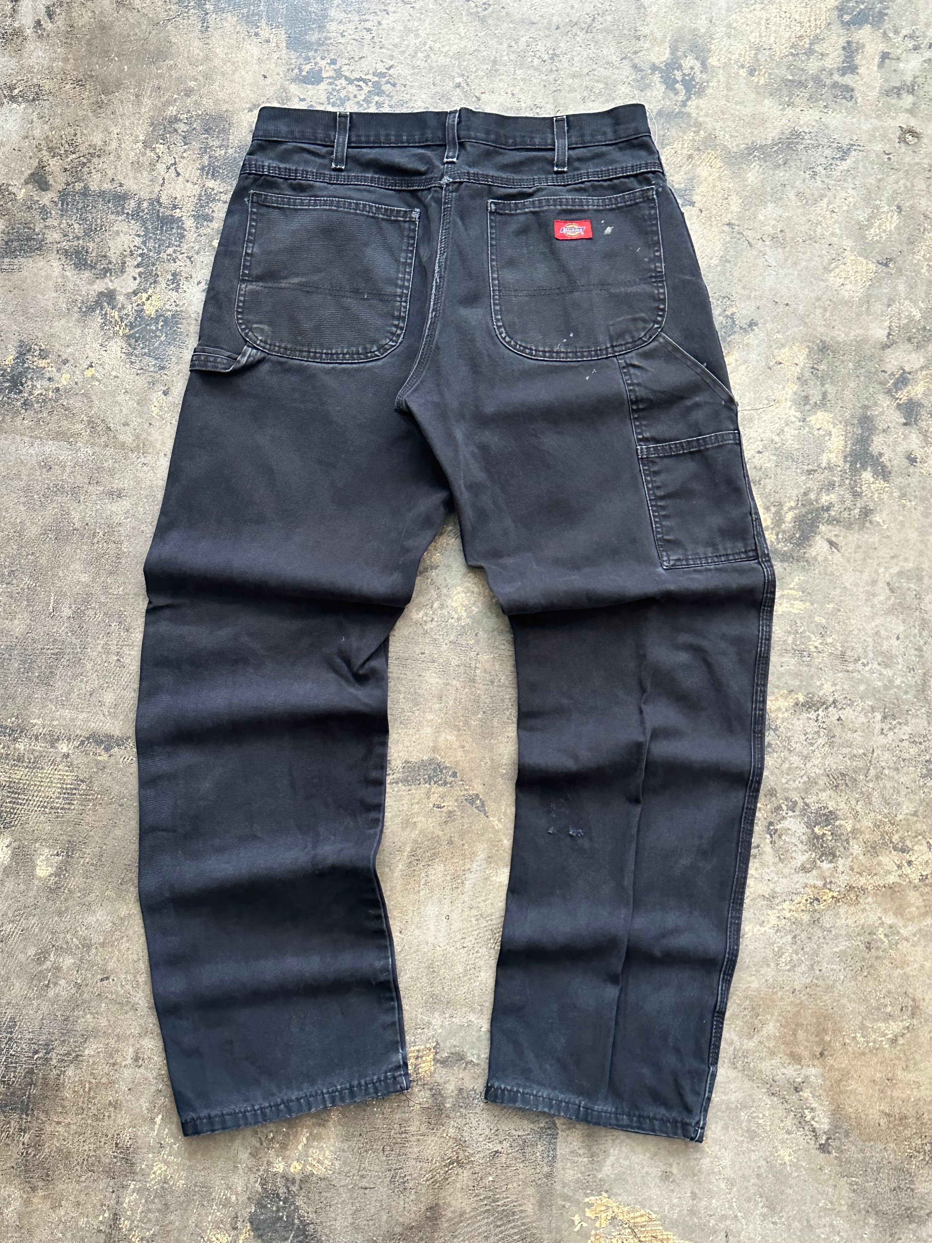 34x34 - Vintage Dickies Faded Black Distressed Work Pants
