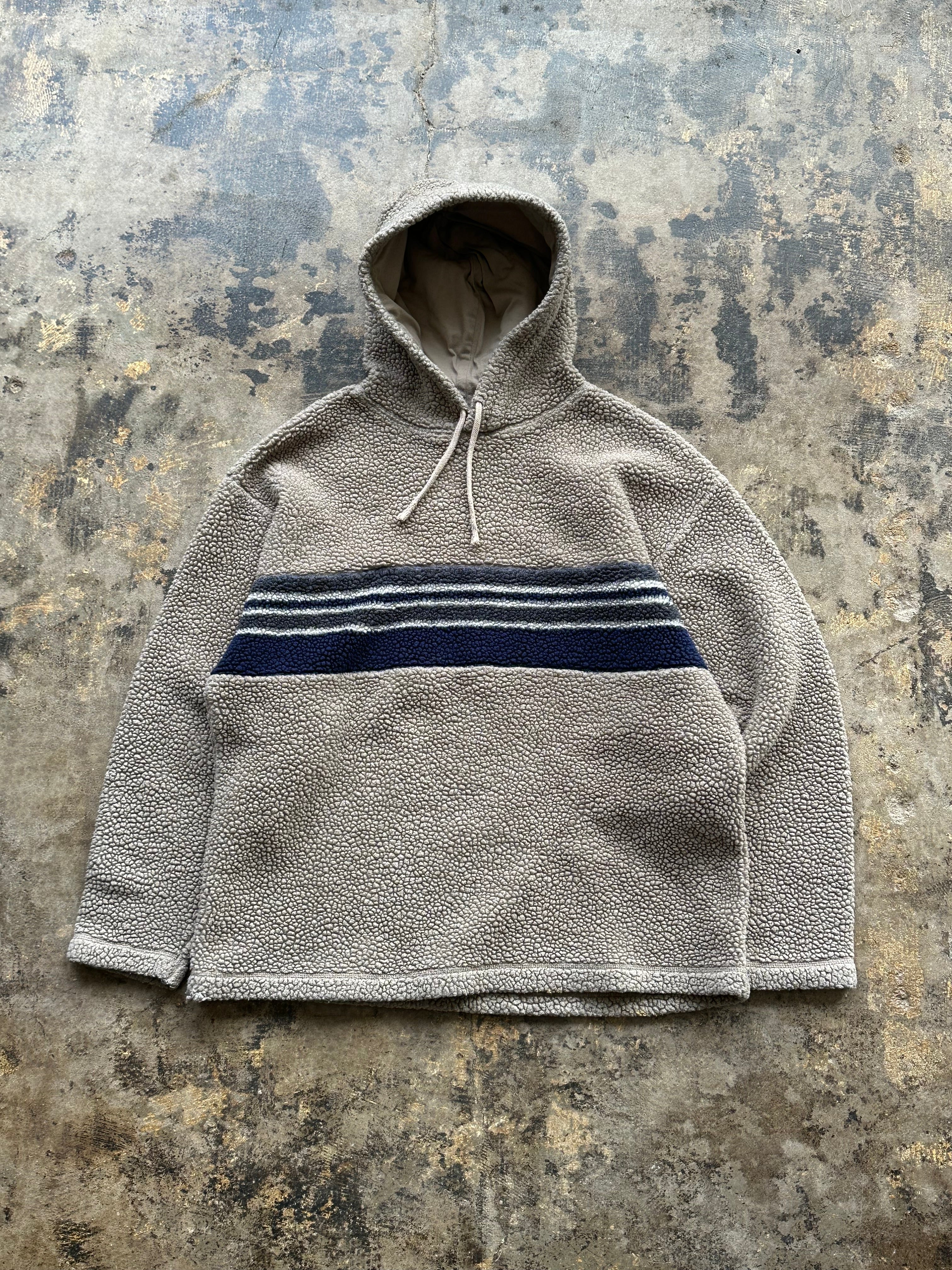 XXL - Vintage GAP Sherpa Stripe Hoodie