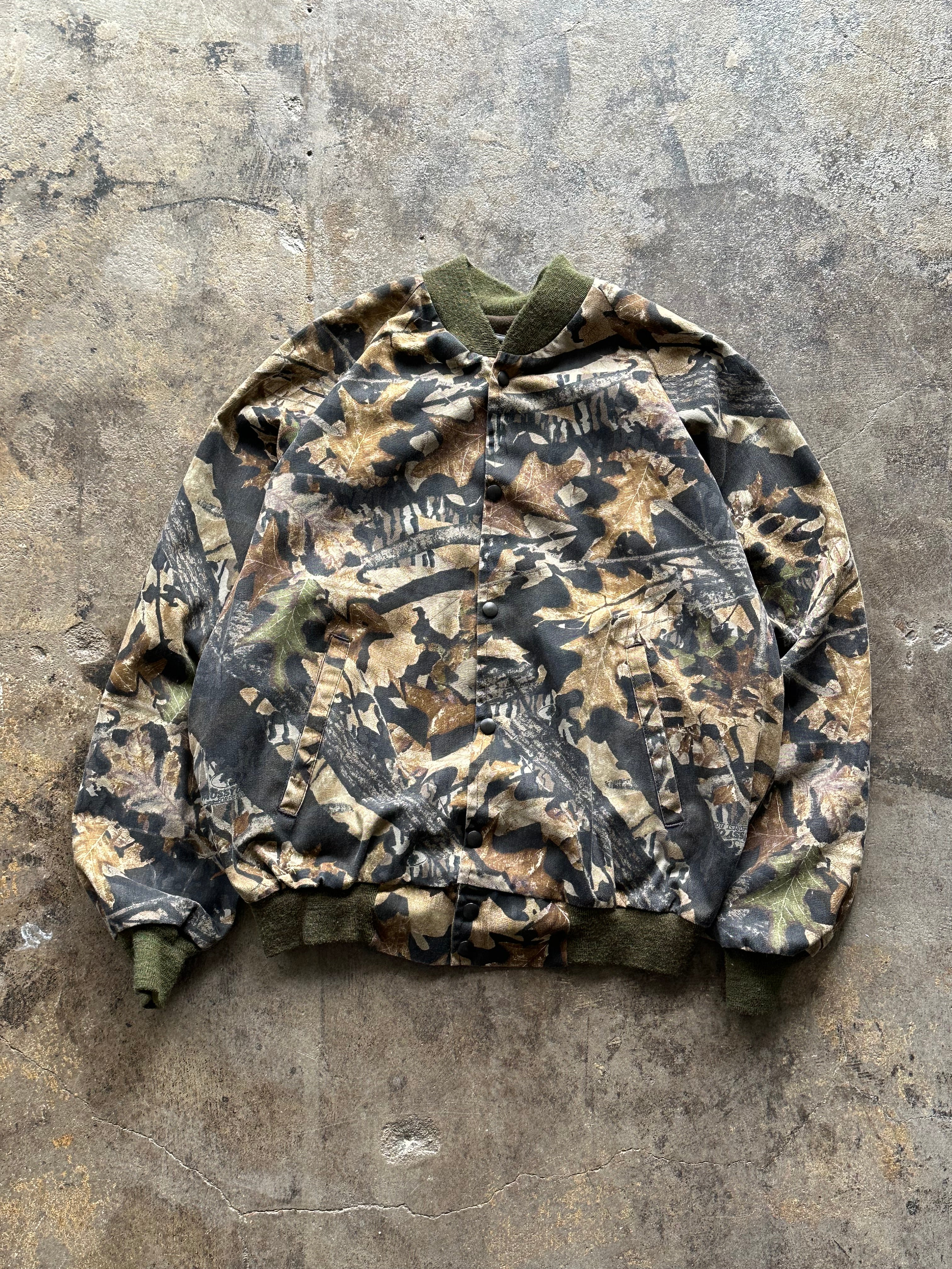 L - Vintage Jerzees Outdoors Camo Bomber Jacket – Made in USA