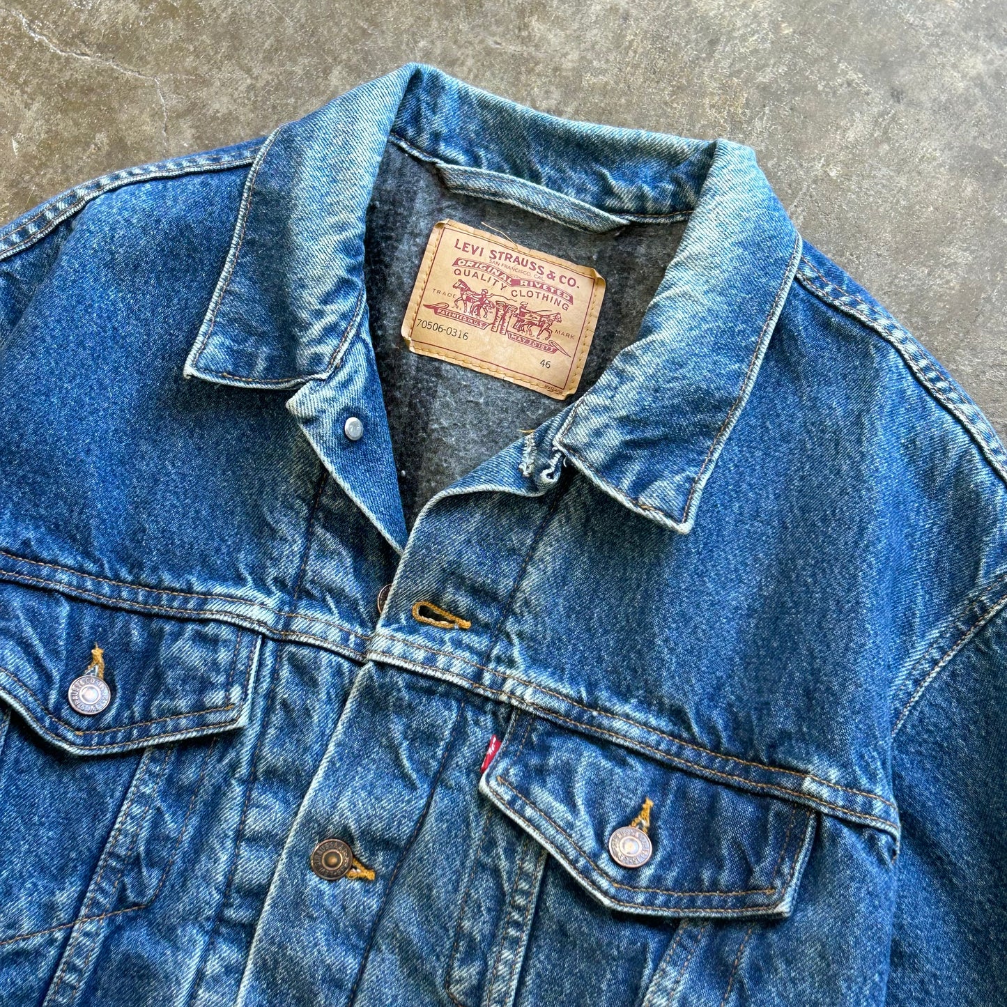 XL - Levi’s Denim Flannel Lined Coat