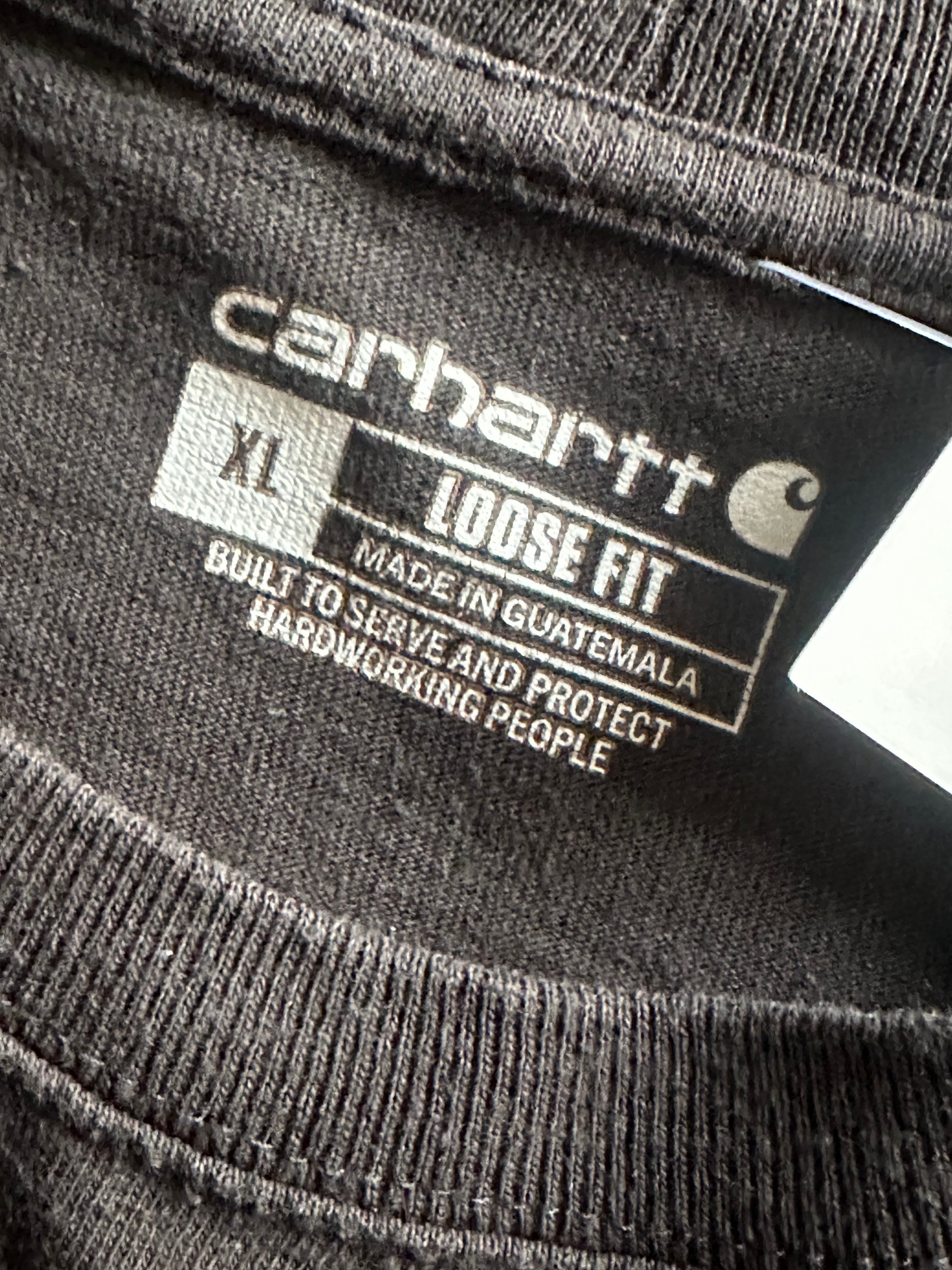 XL - Carhartt Loose Fit Pocket Long Sleeve Tee – Washed Black