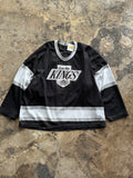 M - Kings Can-Am Hockey Jersey – Black & Silver #19